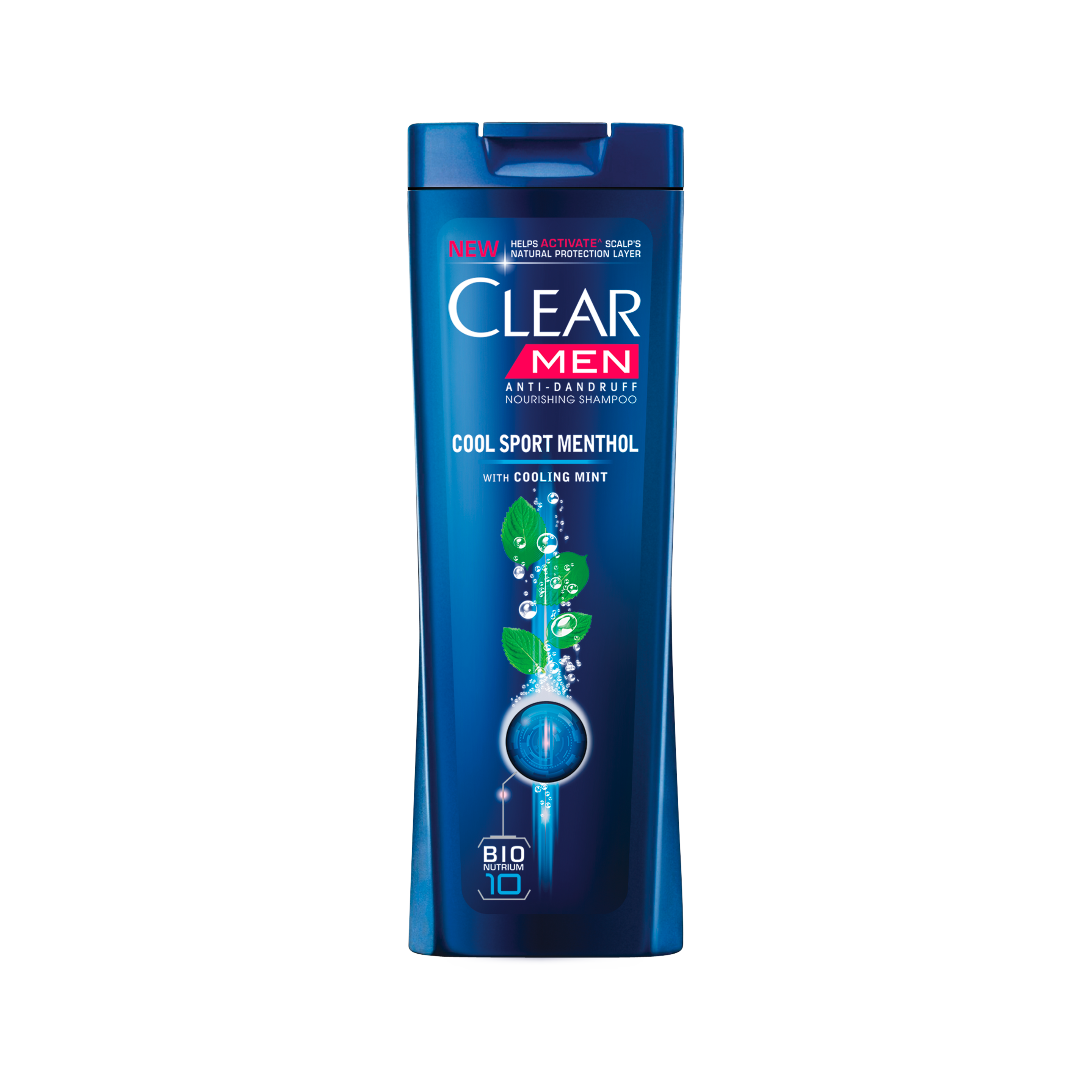 Front of shampoo pack Clear Cool Sport Menthol Shampoo 200ml