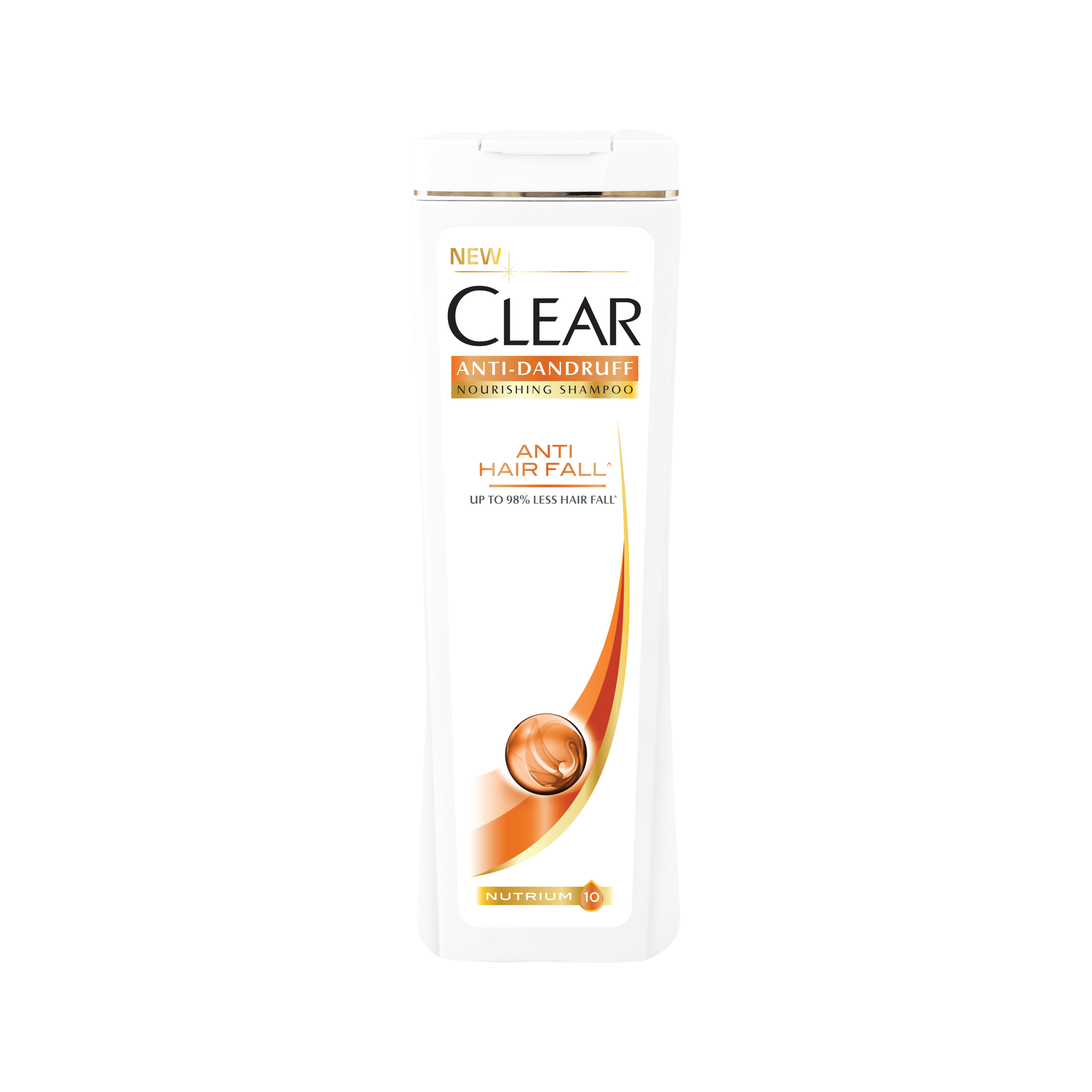 Front of shampoo pack Clear Anti-Hair Fall Shampoo 400ml