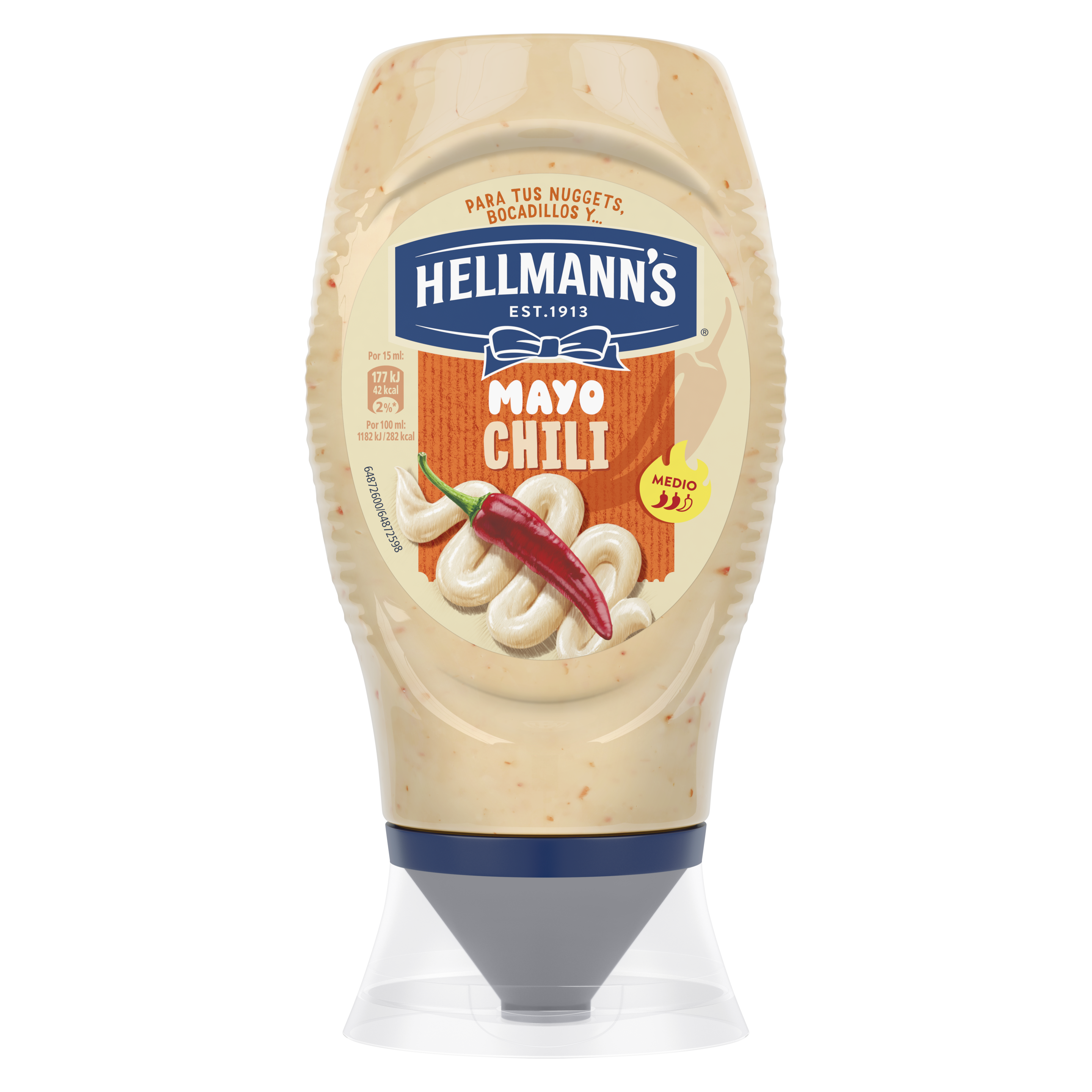 Hellmann's  Mayo  Chili Sin Gluten Bocabajo 250 ML packshot