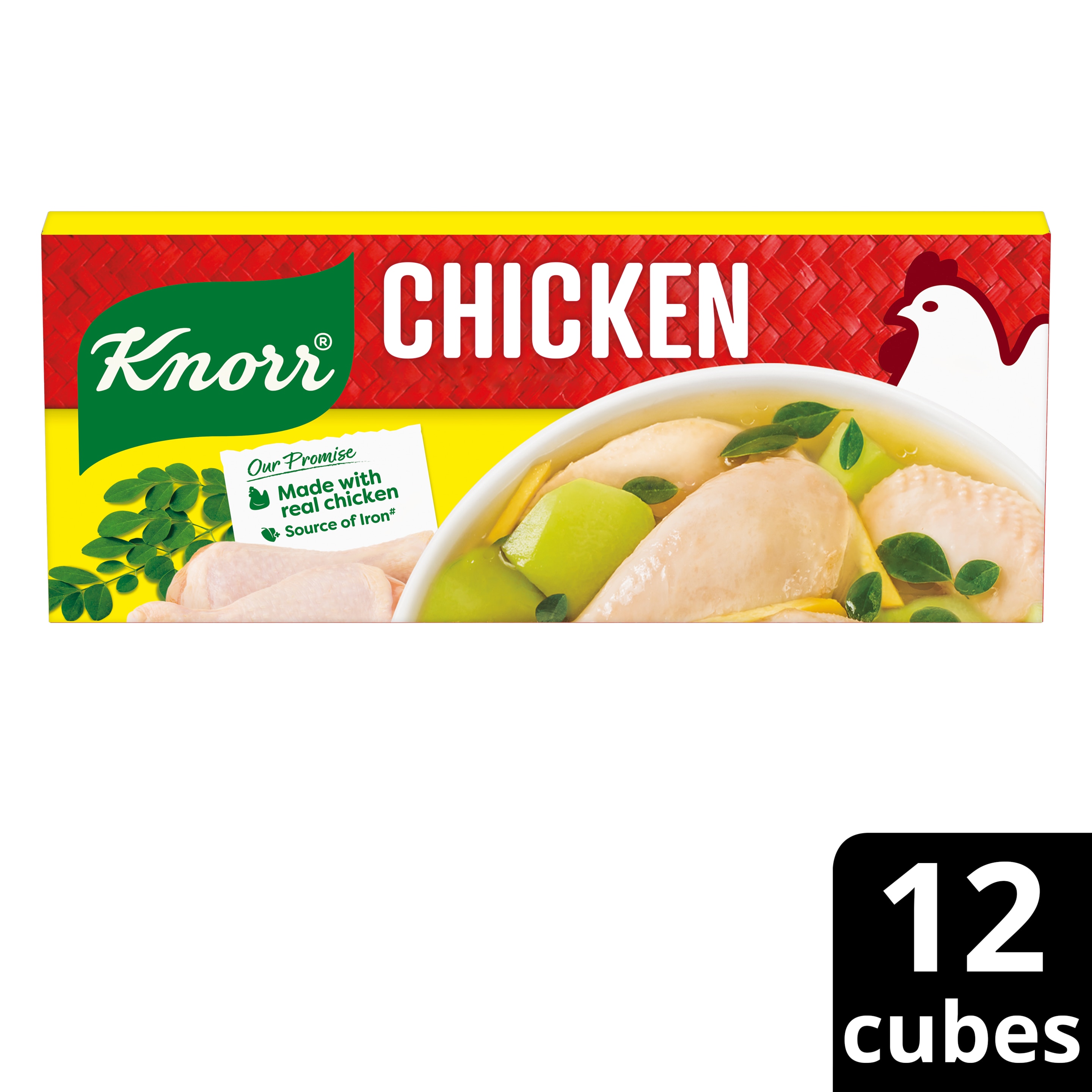KNORR  Chicken Broth Cubes Chicken Broth Cubes Chicken Broth Cubes made with real chicken 120g packshot
