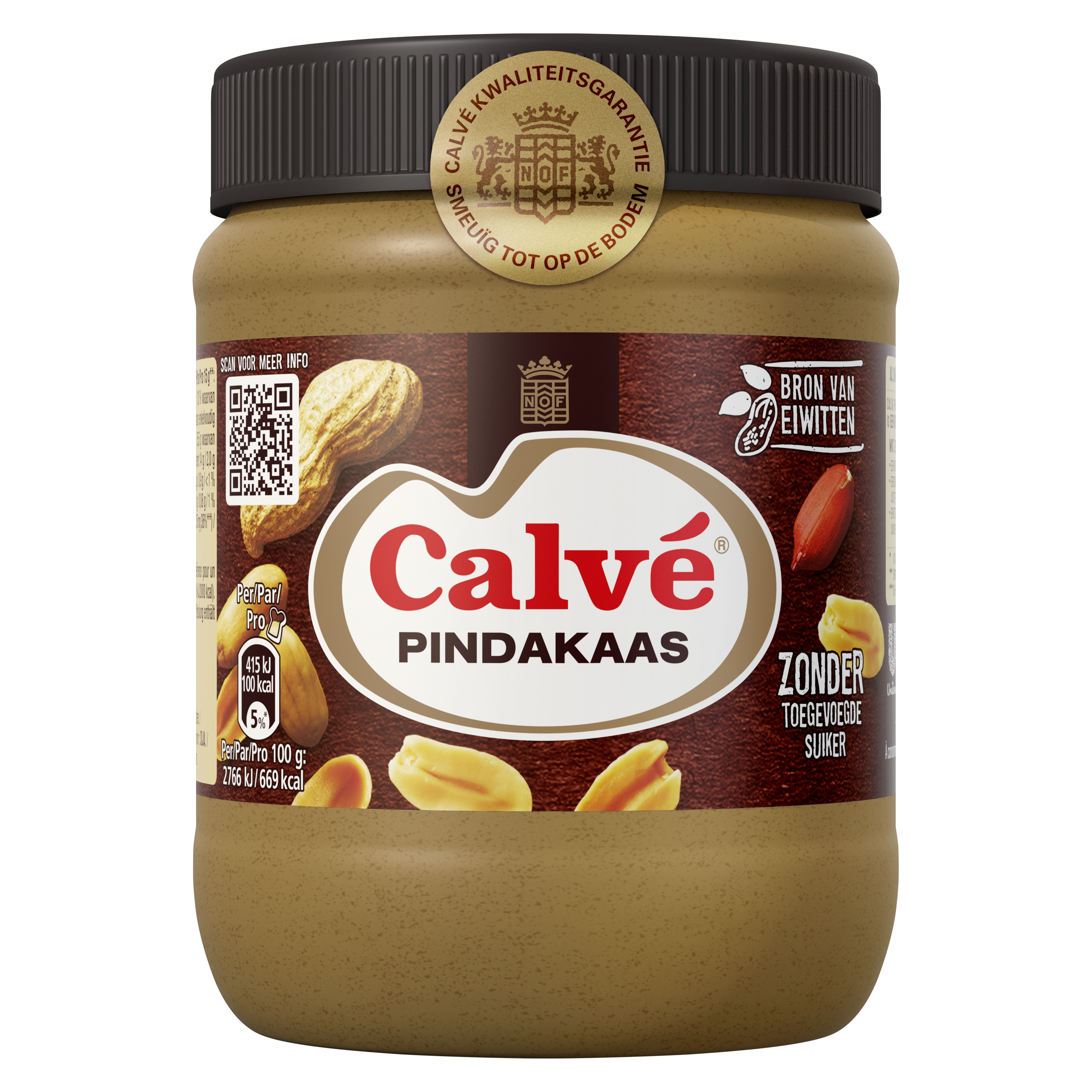 Calve Pindakaas pot 350 g packshot