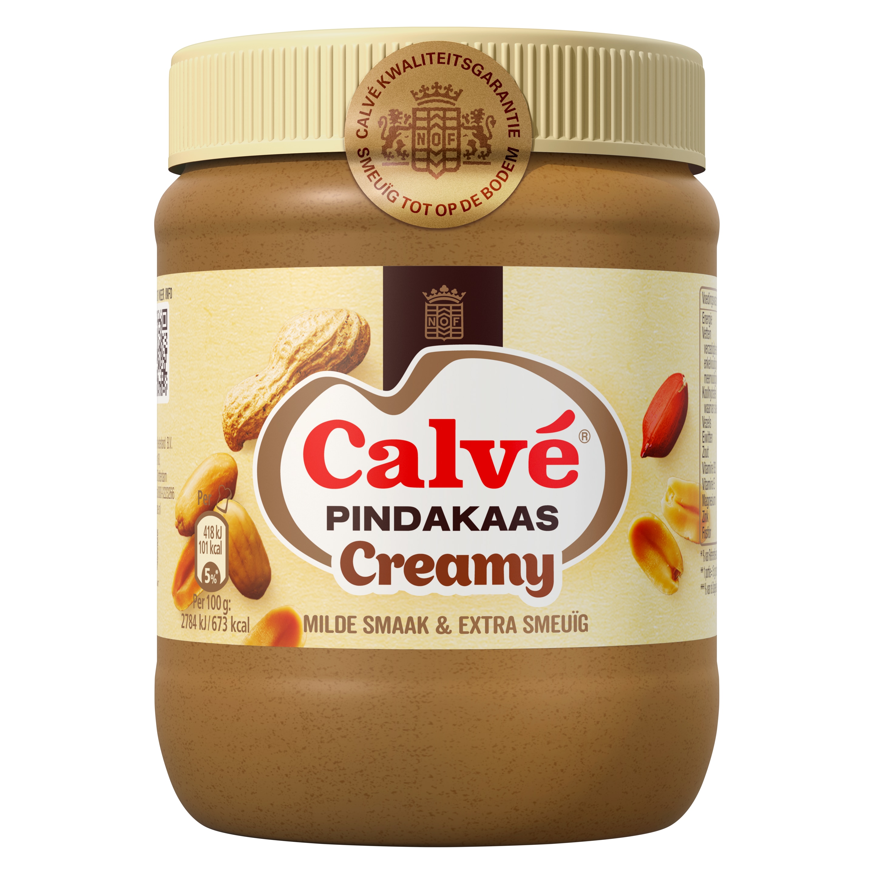 Calve Pindakaas Creamy 350 g packshot