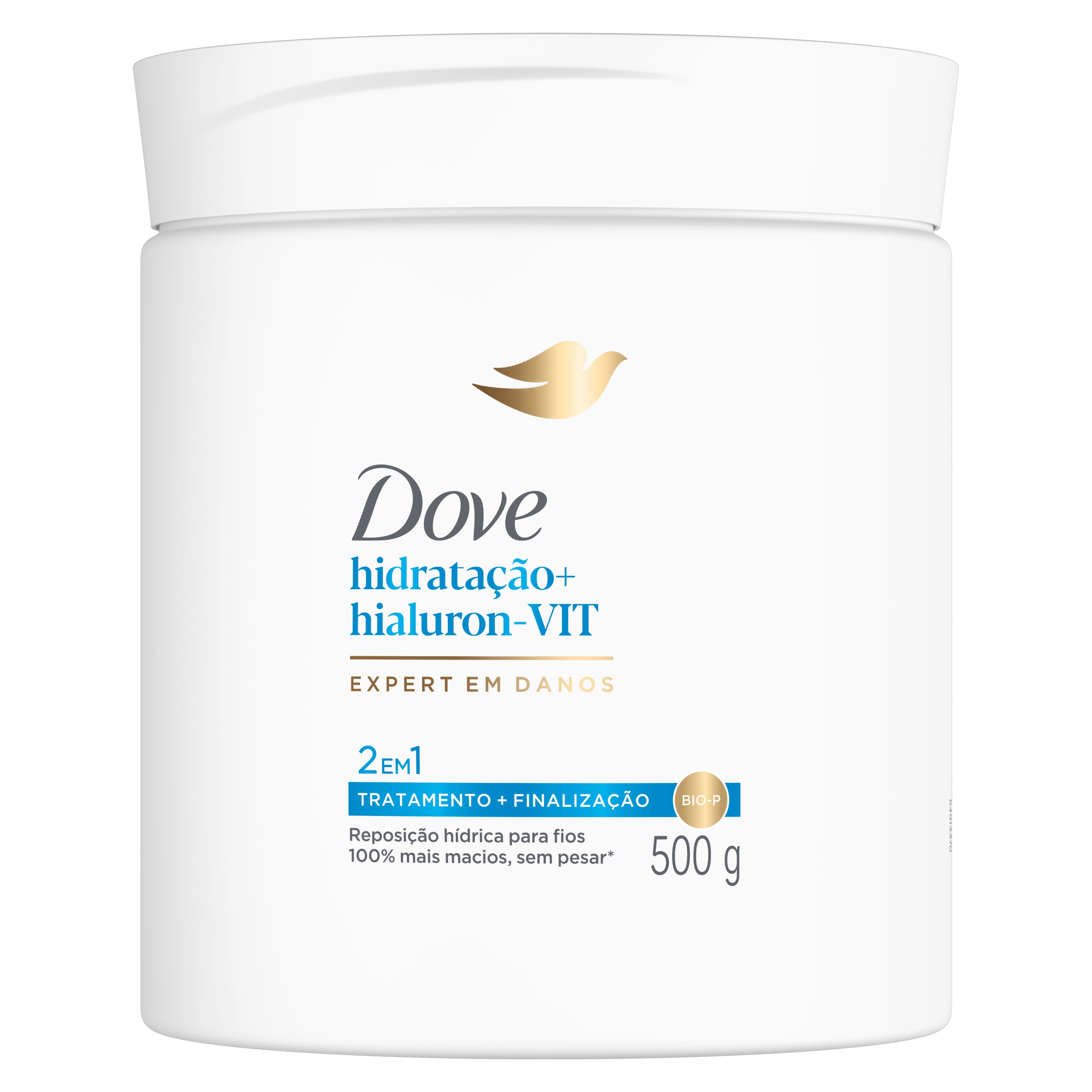 Dove Máscara Capilar 2 em 1 Hidratação Hialuron-Vit 500g packshot
