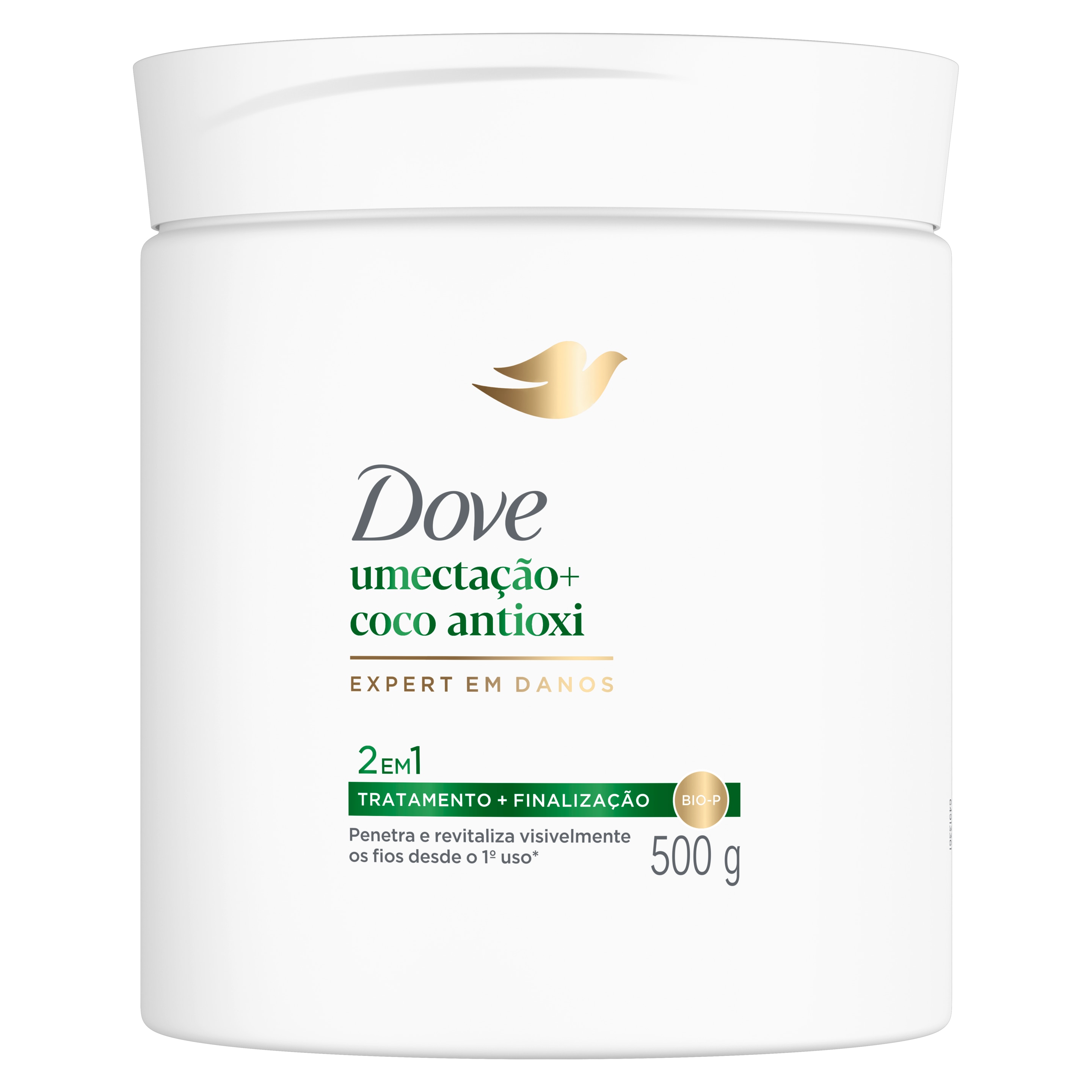 Dove Máscara Capilar 2 em 1 Umectação + Coco Antioxi 500g packshot
