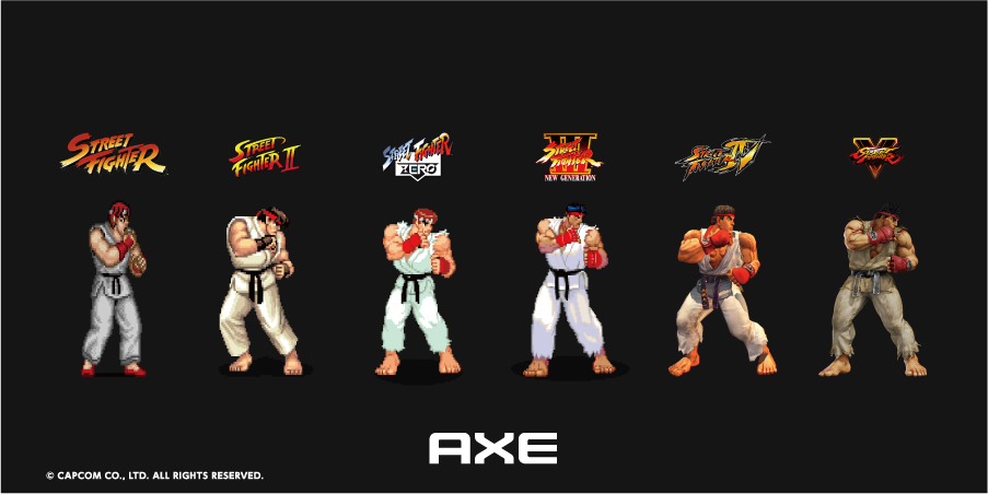 AXE x ストリートファイターコラボファイナル！「リュウ」限定デザインボトル発売&超豪華グッズをプレゼント