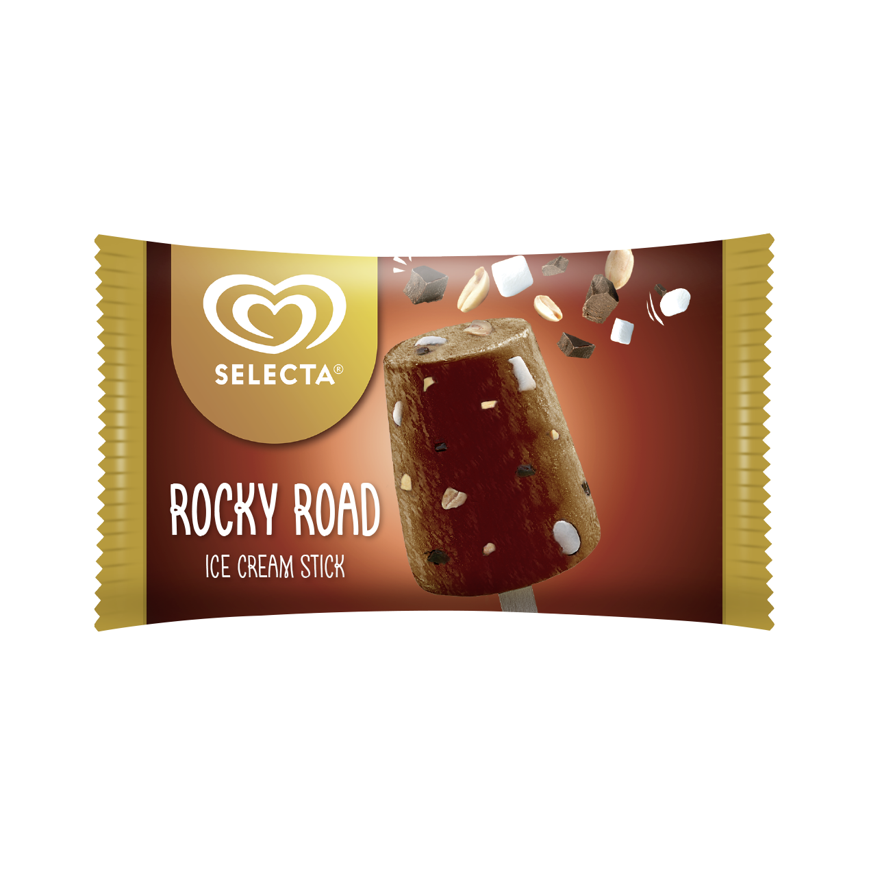 Selecta Rocky Road Ice Cream Stick