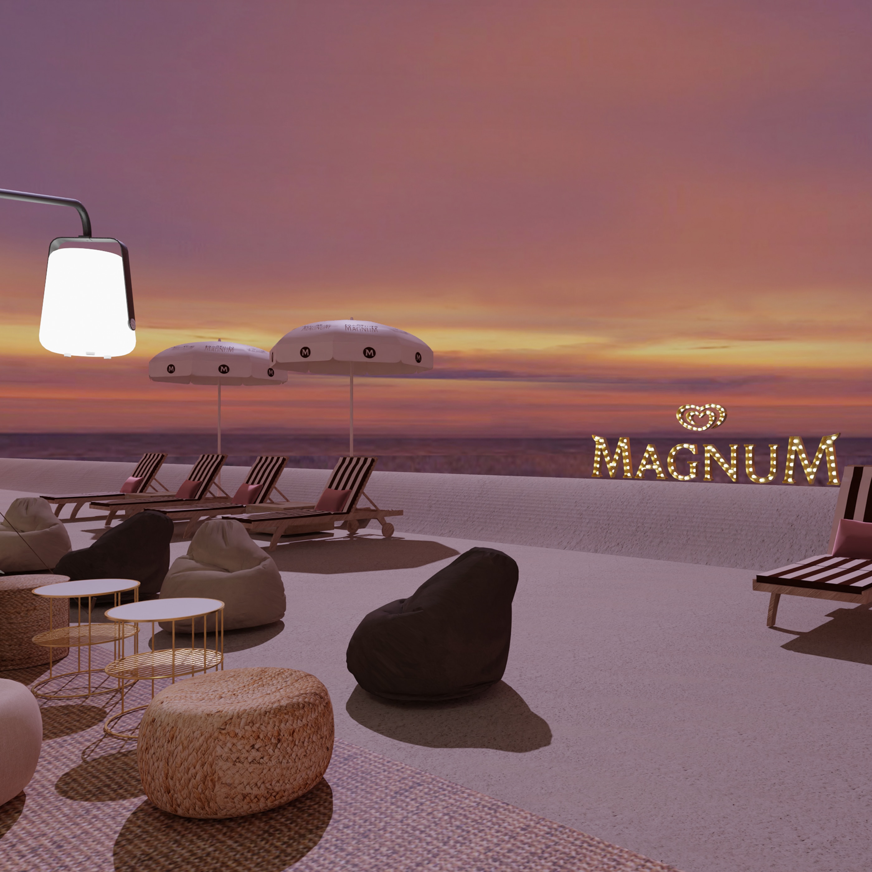 Spiaggia Magnum durante Cannes 2025