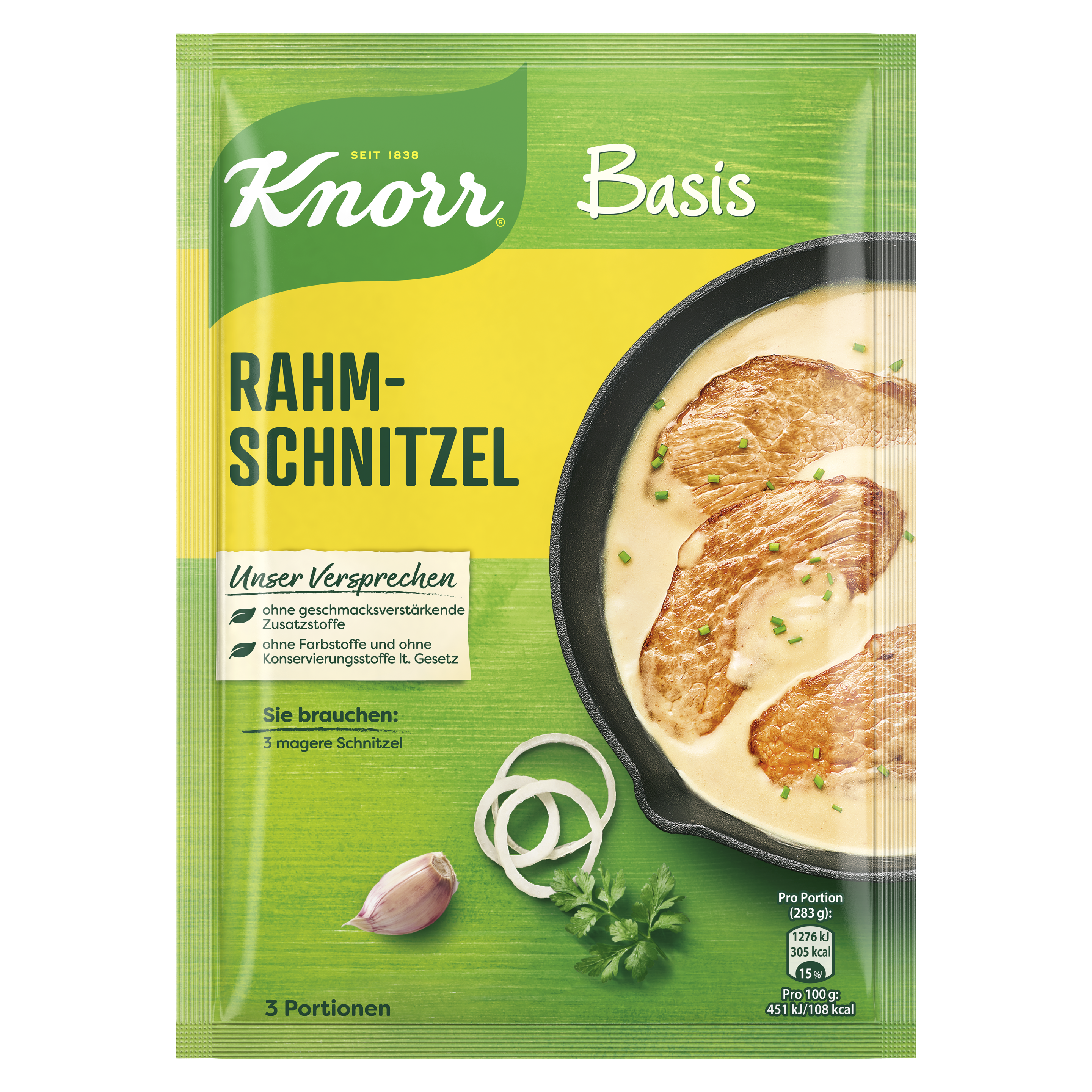 Knorr Basis Rahmschnitzel 3 Portionen