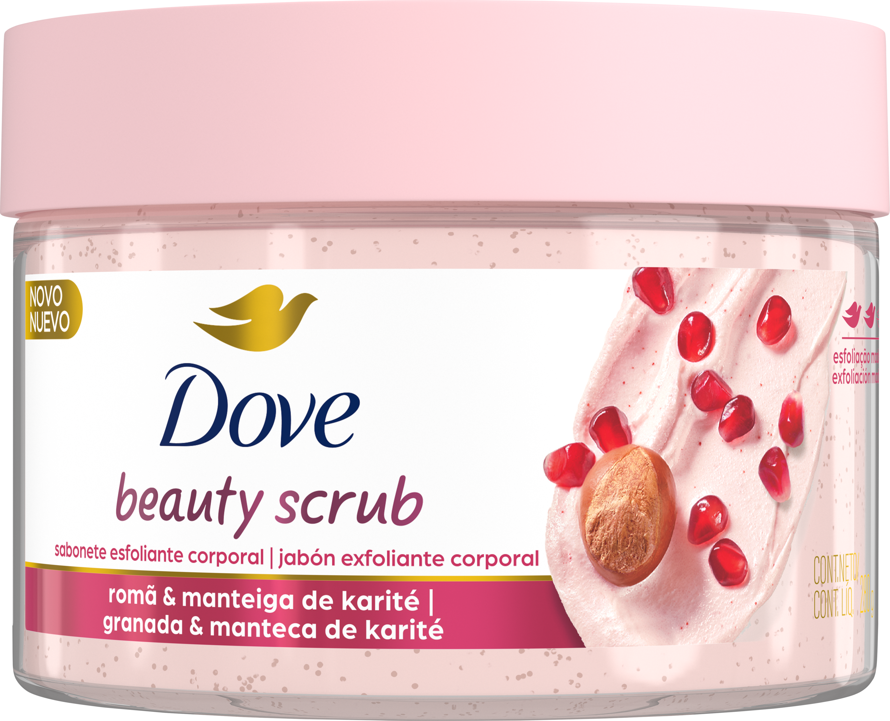 Dove Beauty Scrub Romã e Manteiga de Karité
