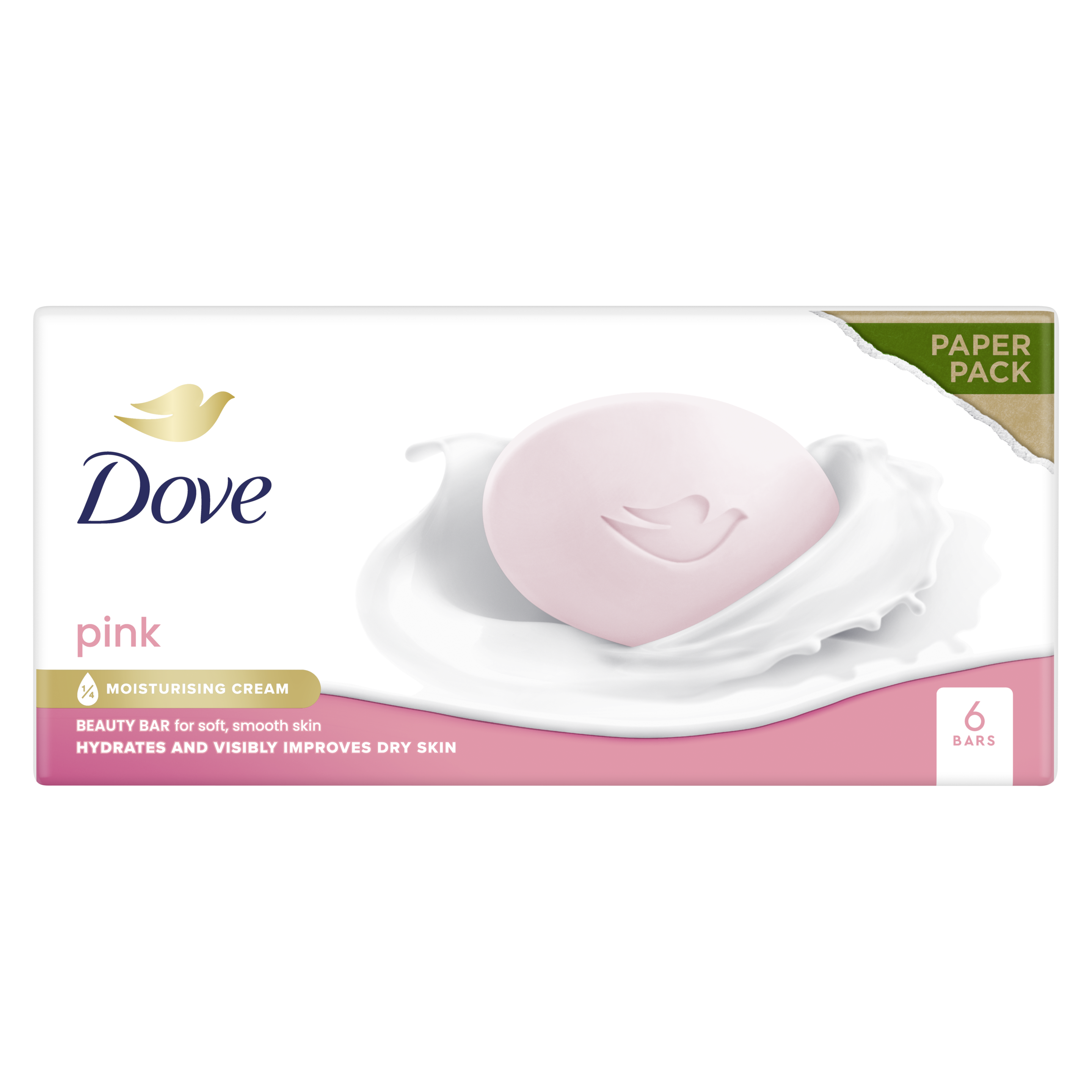 Dove Pink Beauty Bar 6x90g