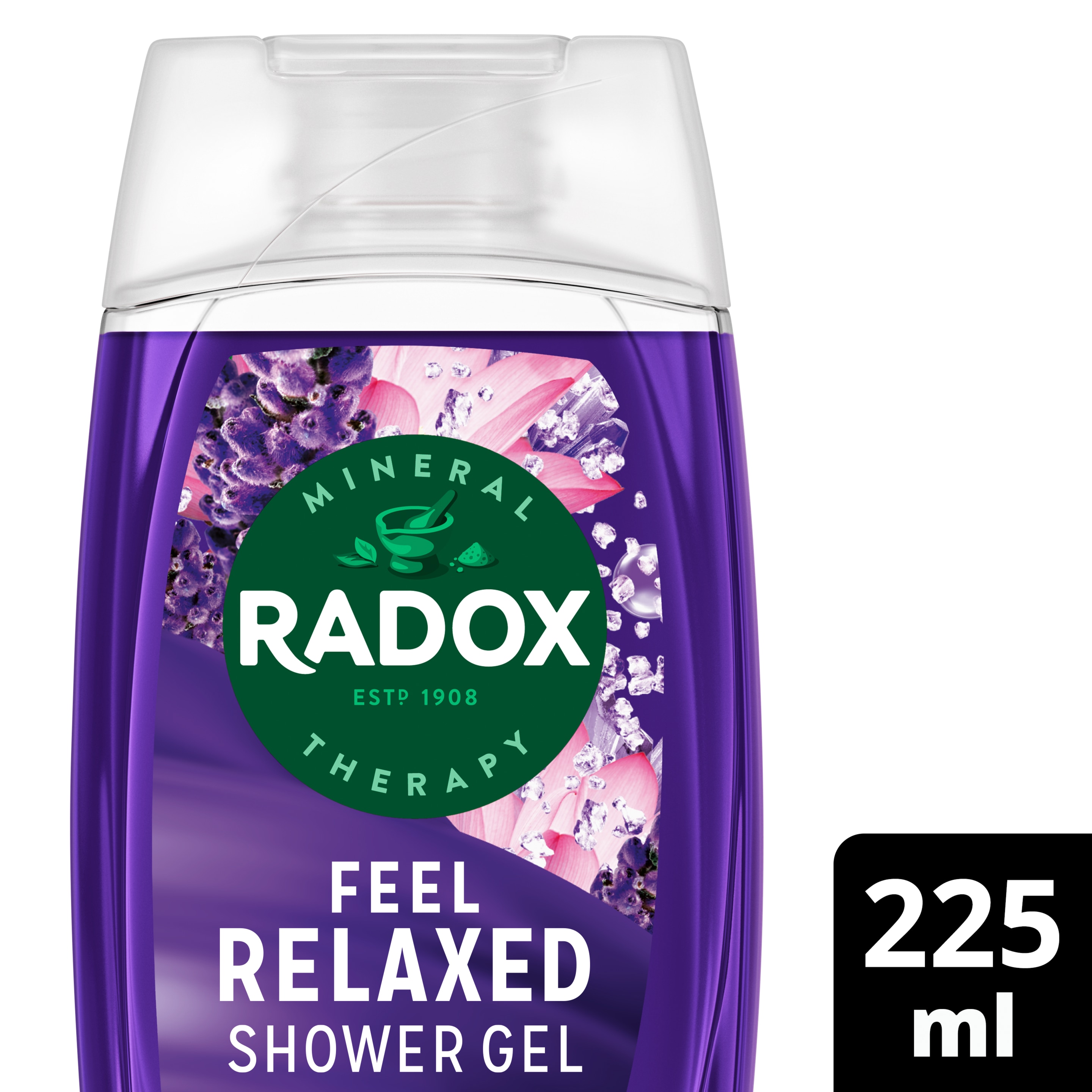 Radox Feel Relaxed Shower Gel 225ml with Lavender & Waterlily