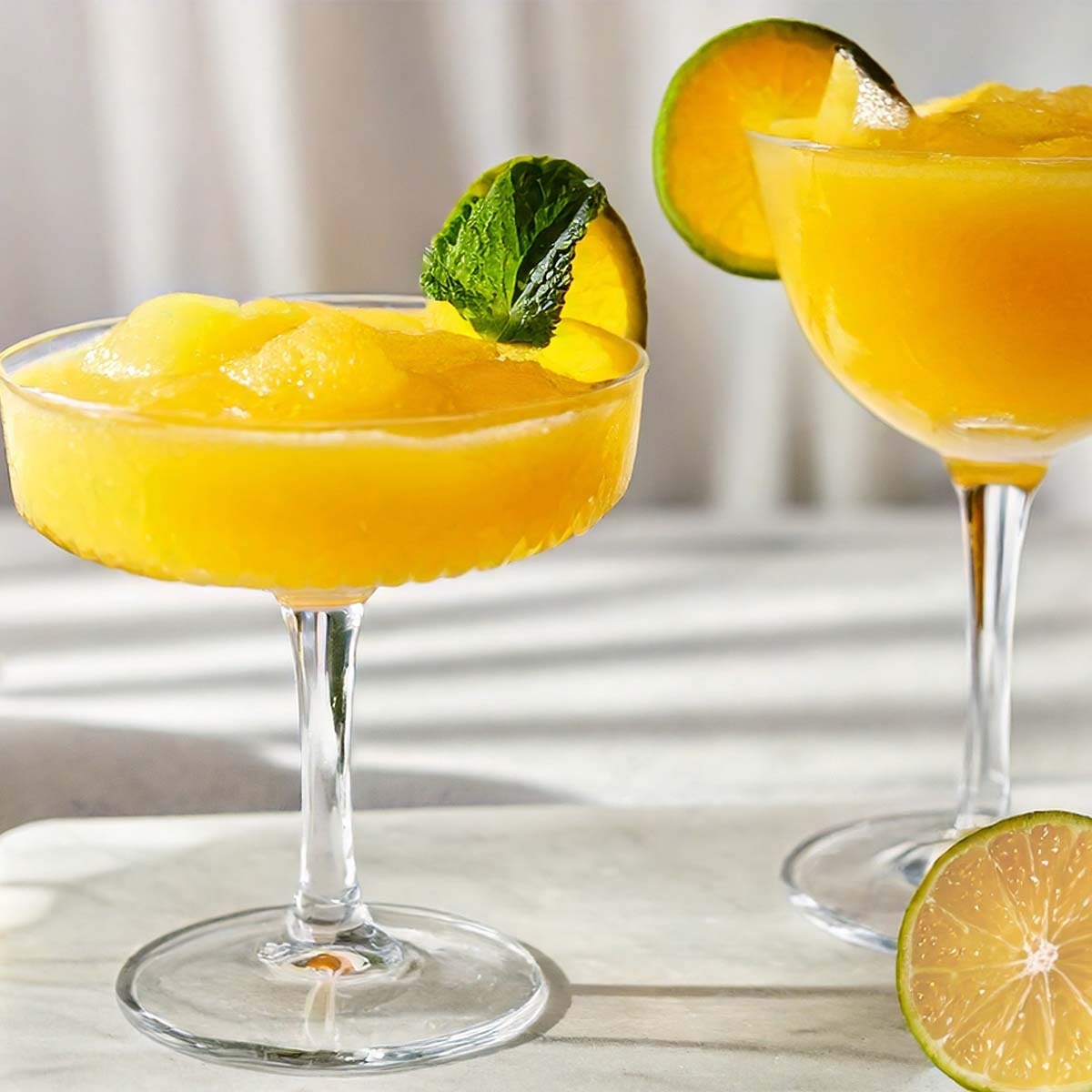 Mango-flavored daiquiri made with Talenti Sorbetto.