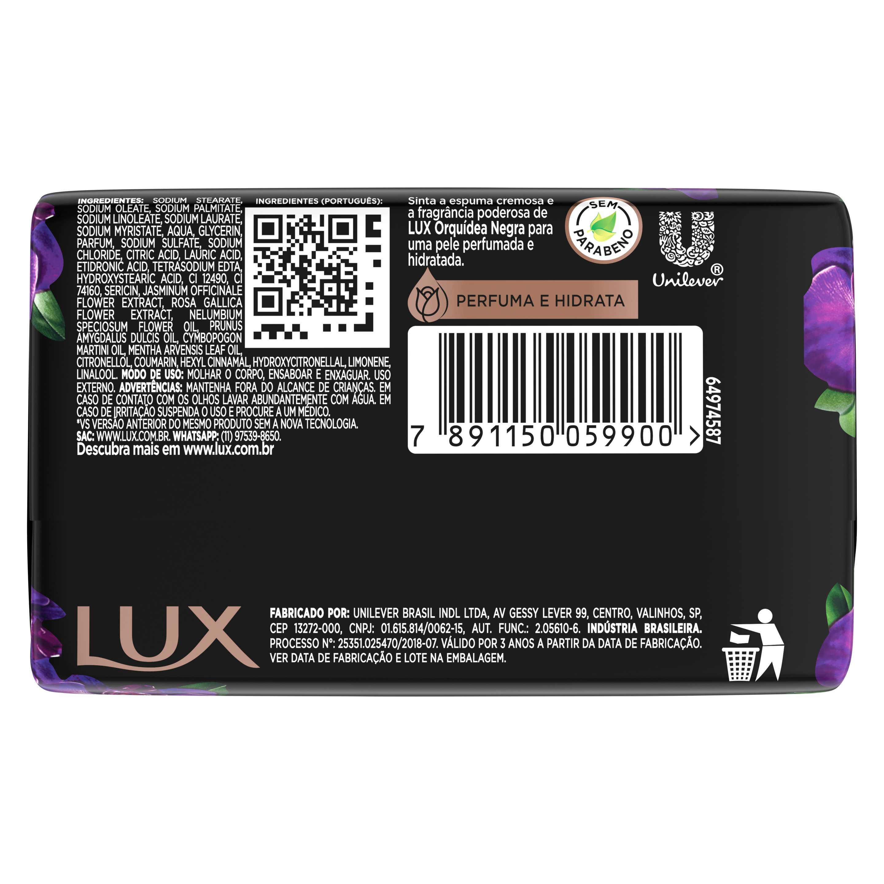 Sabonete em Barra Orquídea Negra