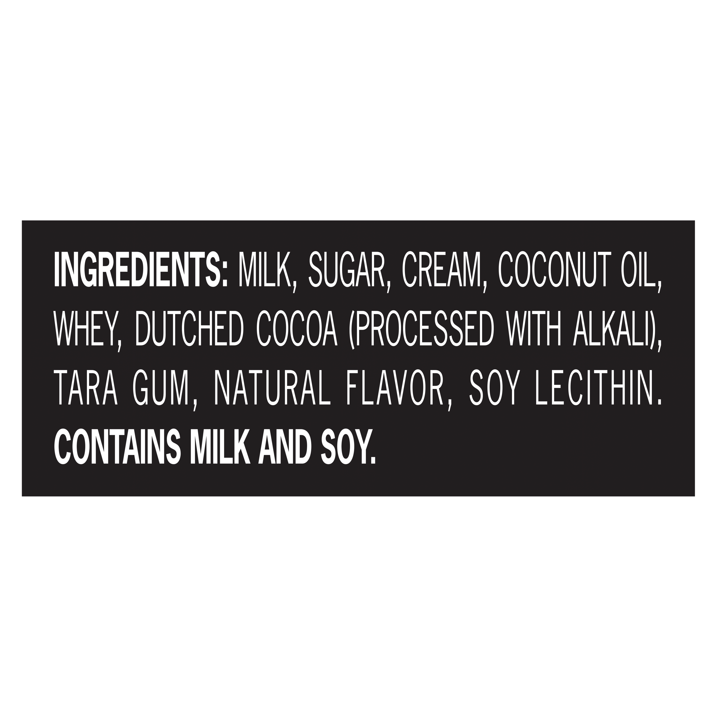 Un envase de 48 onzas de Breyers® Mint Chocolate Chip con lista de ingredientes