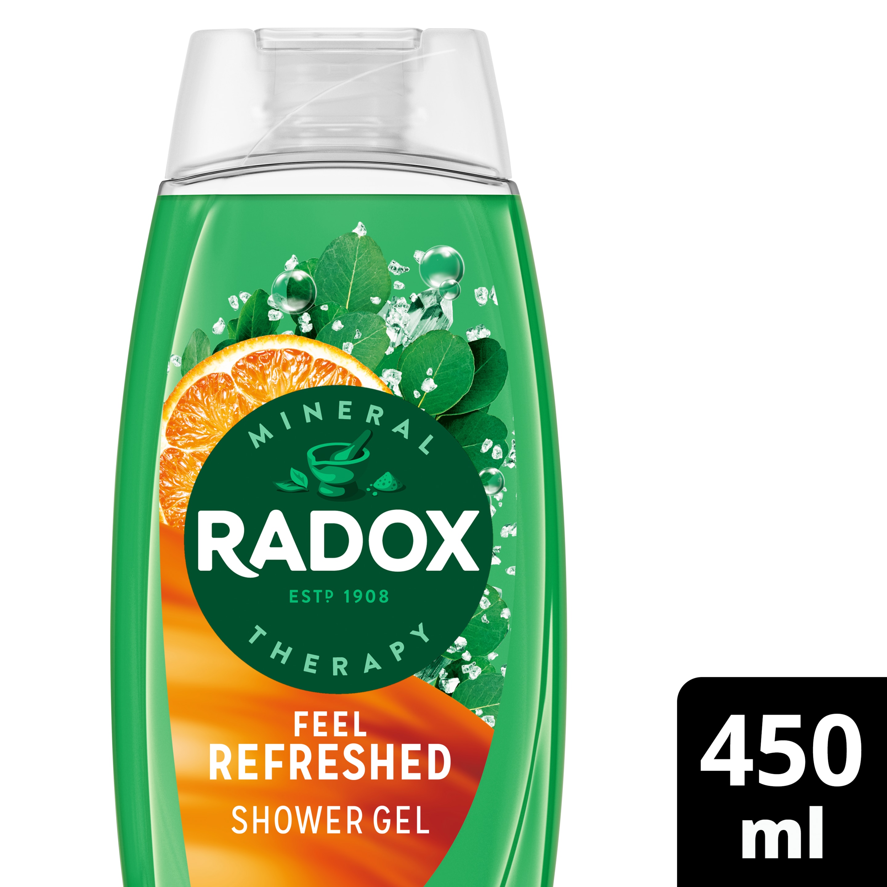 Radox Feel Refreshed Shower Gel 225ml with Eucalyptus & Citrus