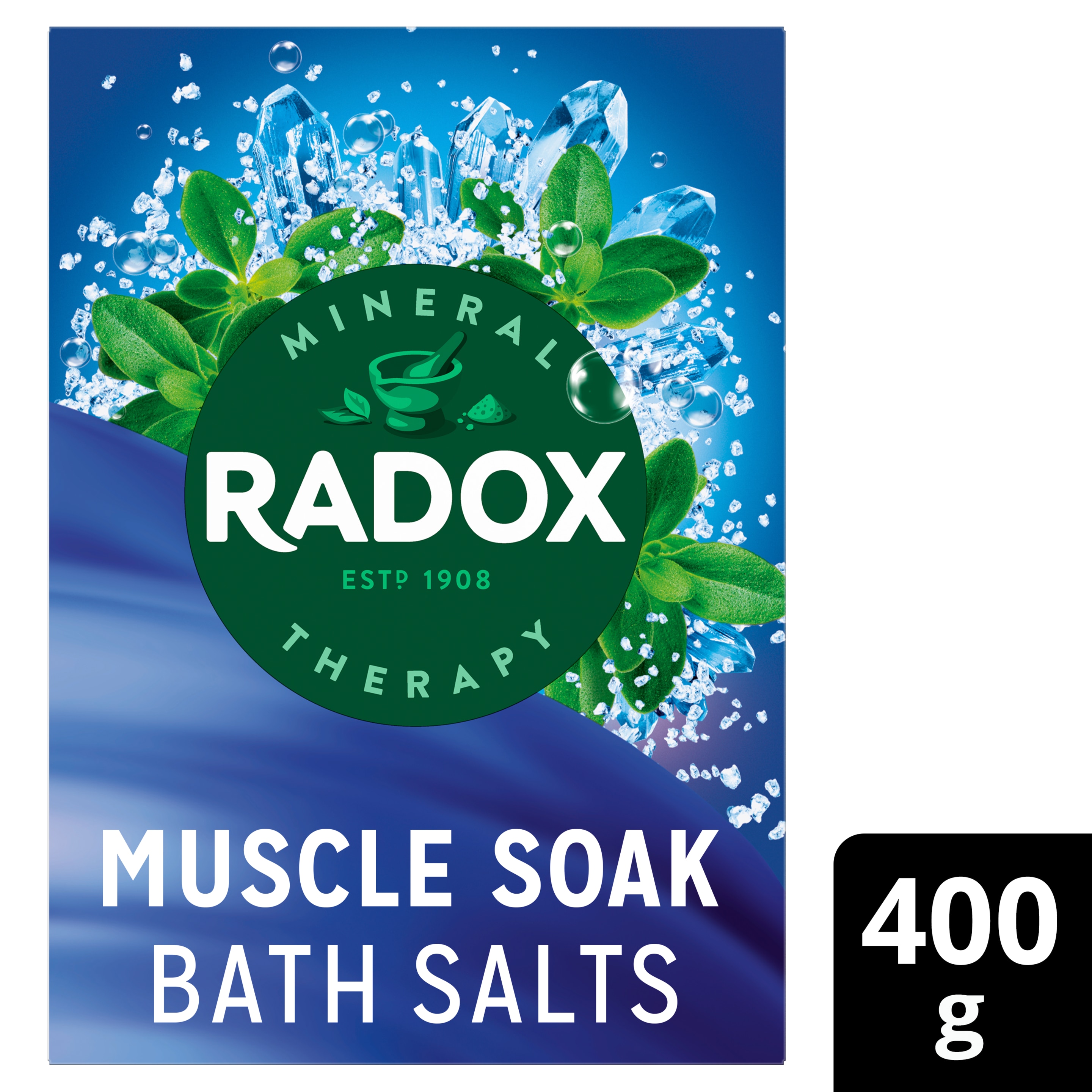 Radox Muscle Soak Bath Salts 400g with Thyme Extracts