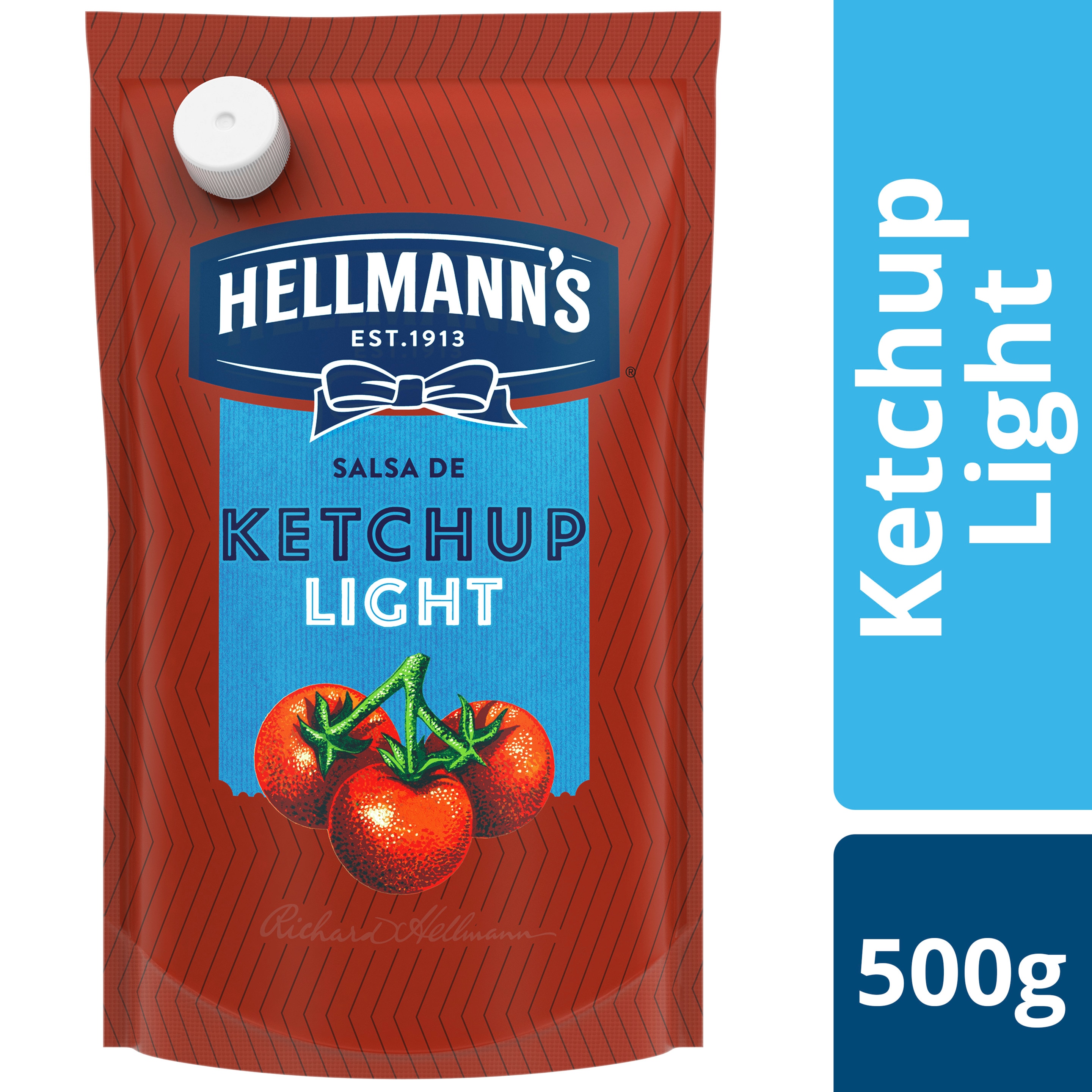 Imagen de envase de Ketchup Hellmann´s Light Doypack