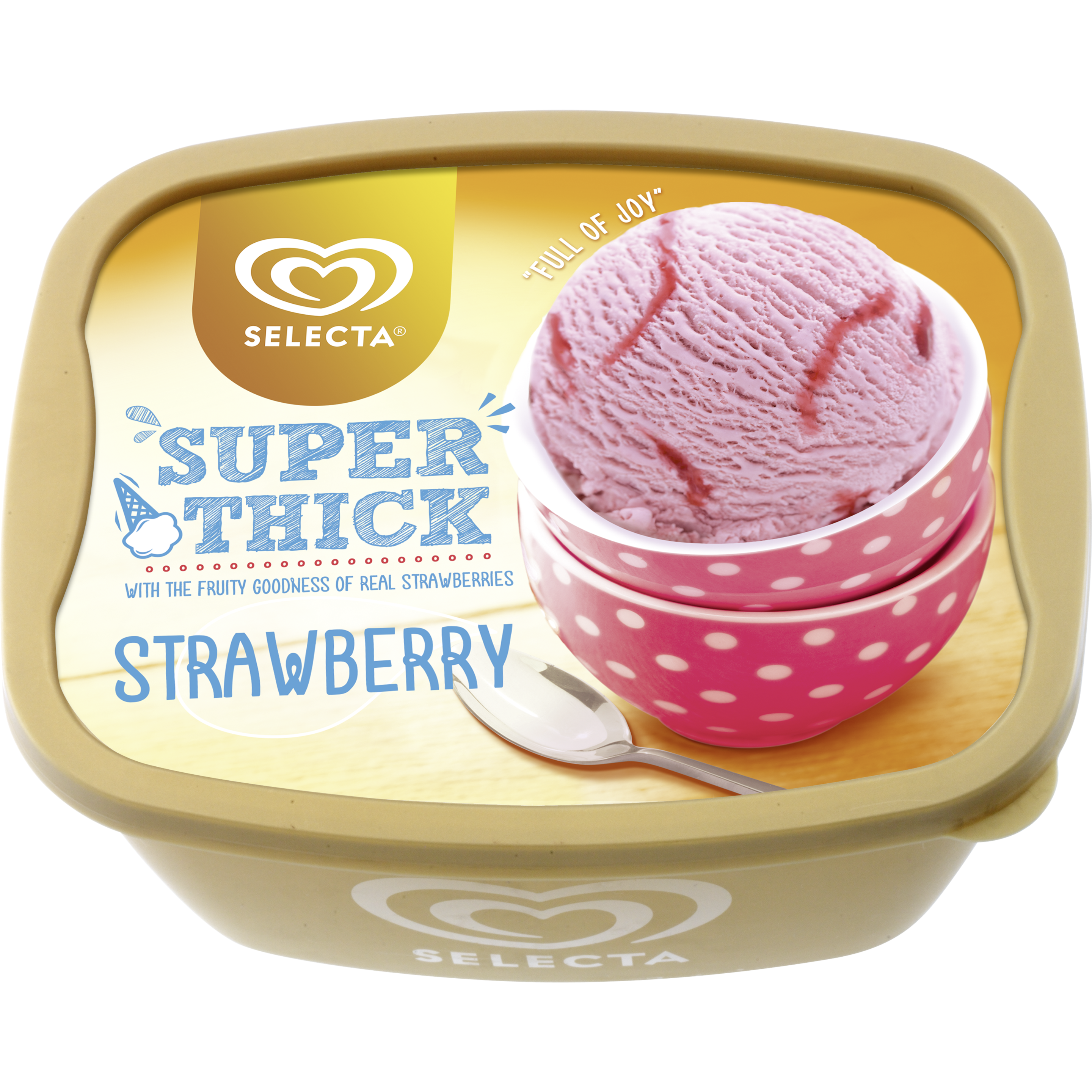 Selecta Super Thick Strawberry Ice Cream