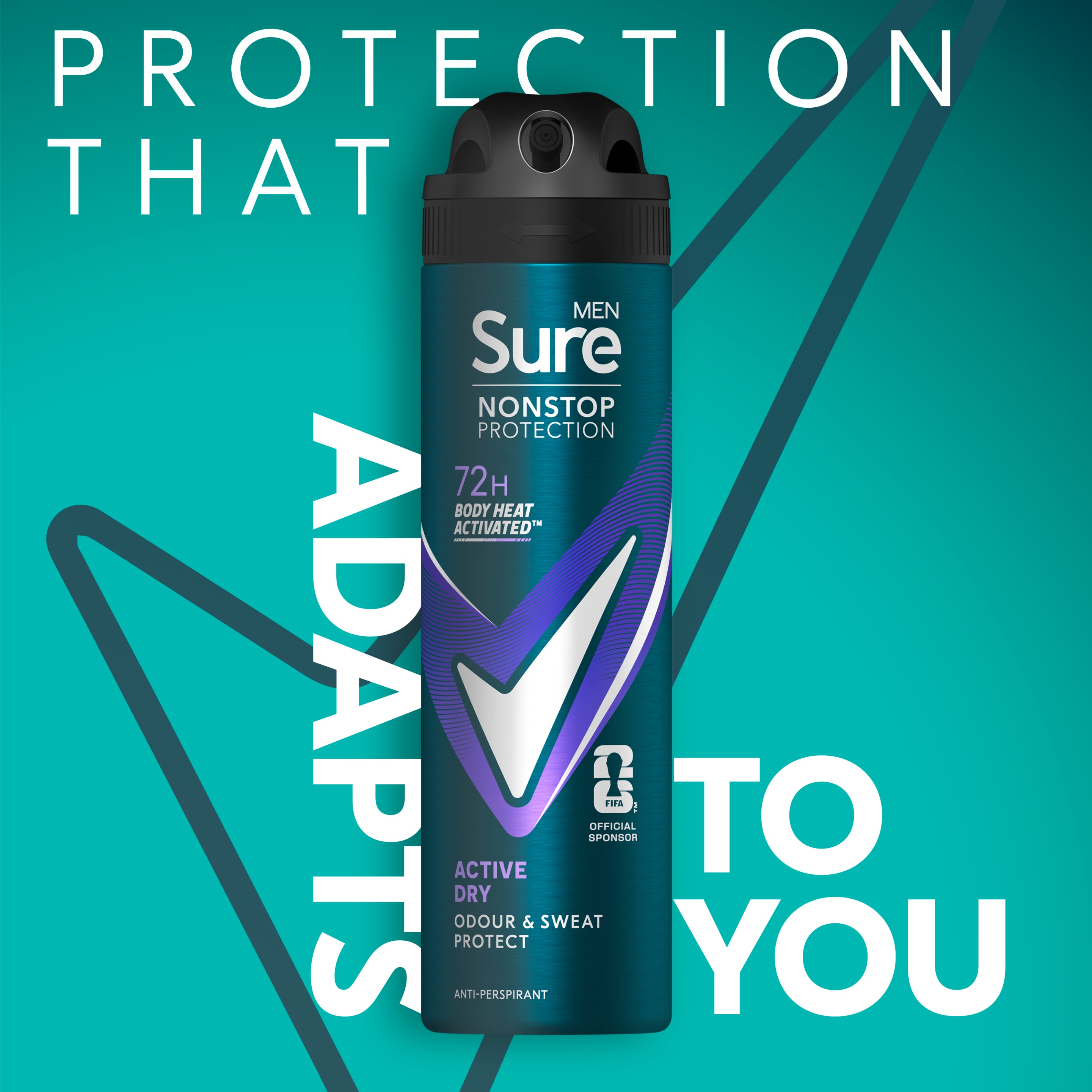Active Dry Nonstop Protection Antiperspirant Deodorant Spray 15ml