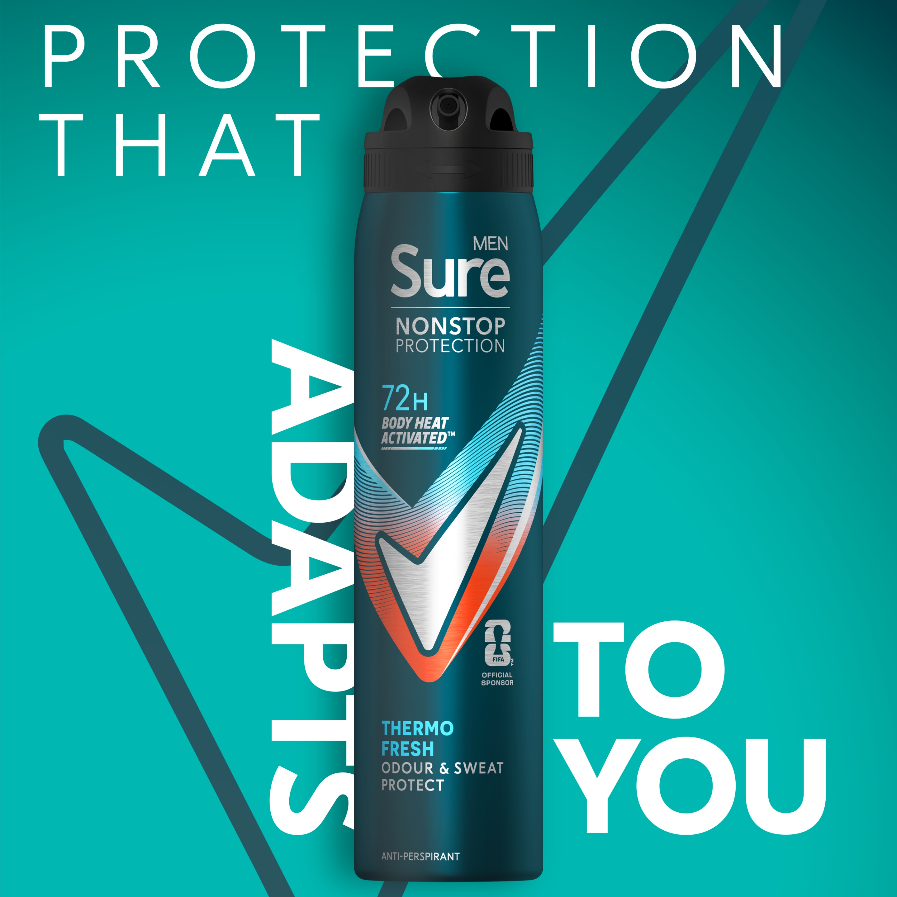 Sure Men 72hr Thermo Fresh Antiperspirant Deodorant Spray 250ml