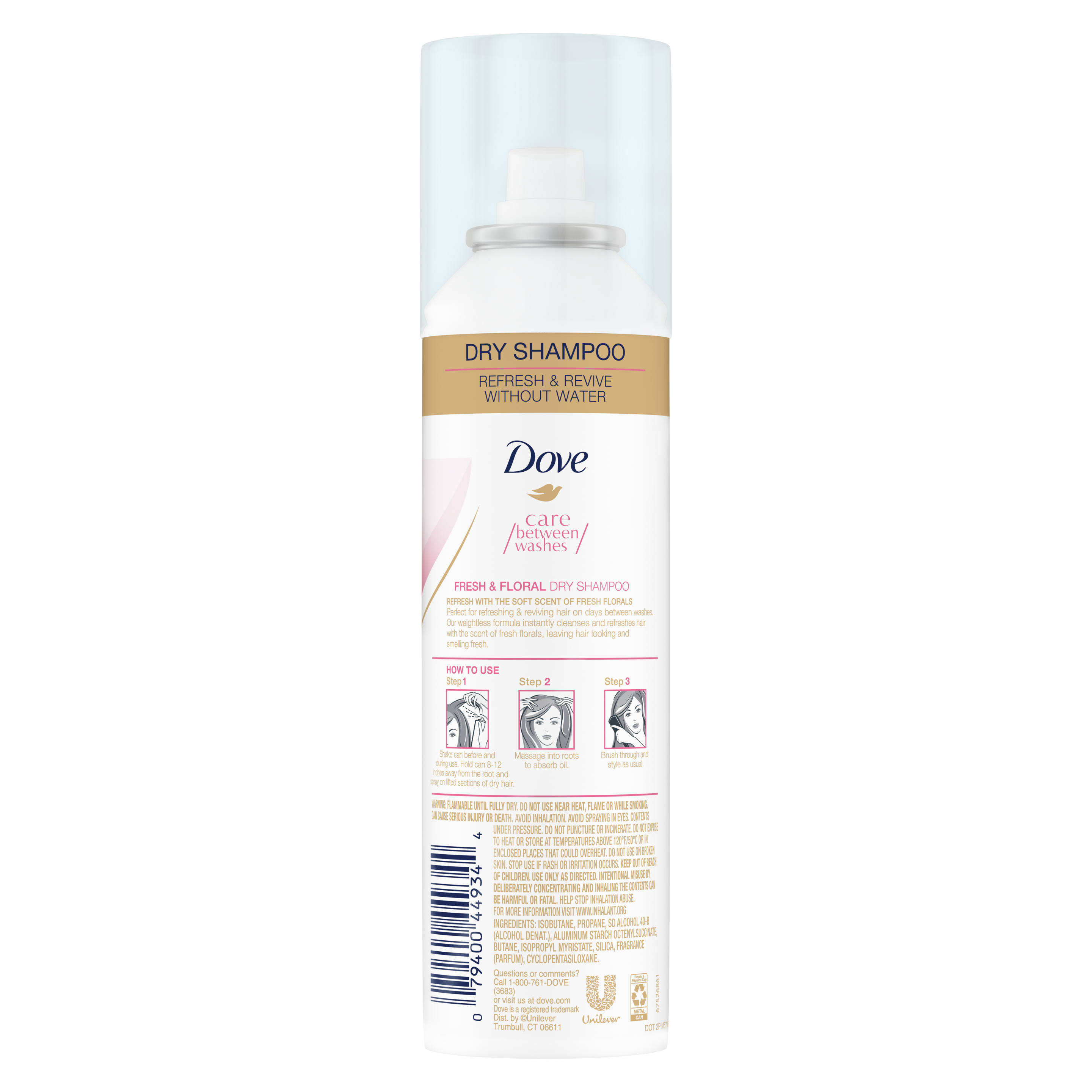 Dove Fresh and Floral Dry Shampoo 5 oz