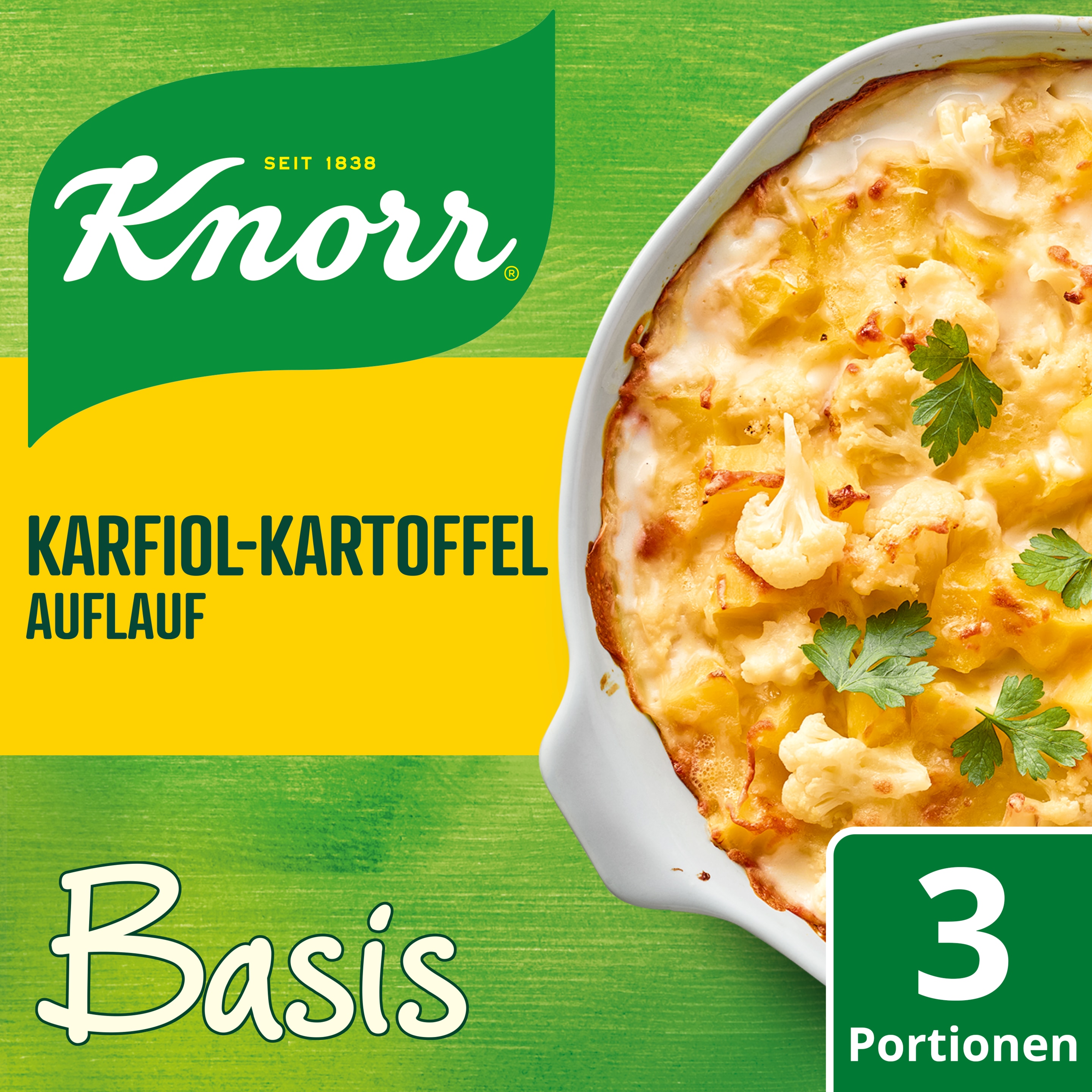 Knorr Basis für Karfiol-Kartoffel-Auflauf 3 Portionen packshot