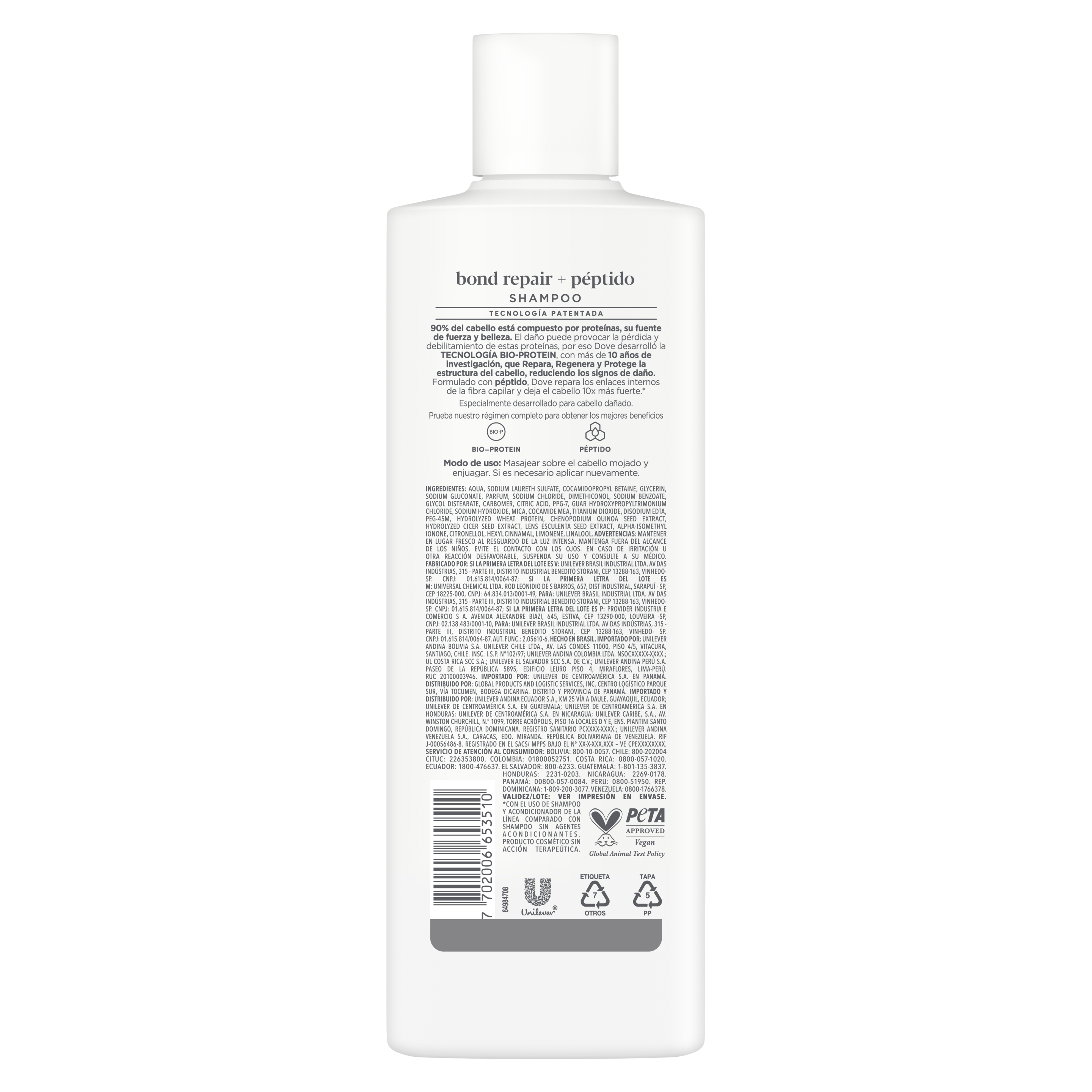 Dove Shampoo finalizador Bond Intense Repair + Peptido Complex