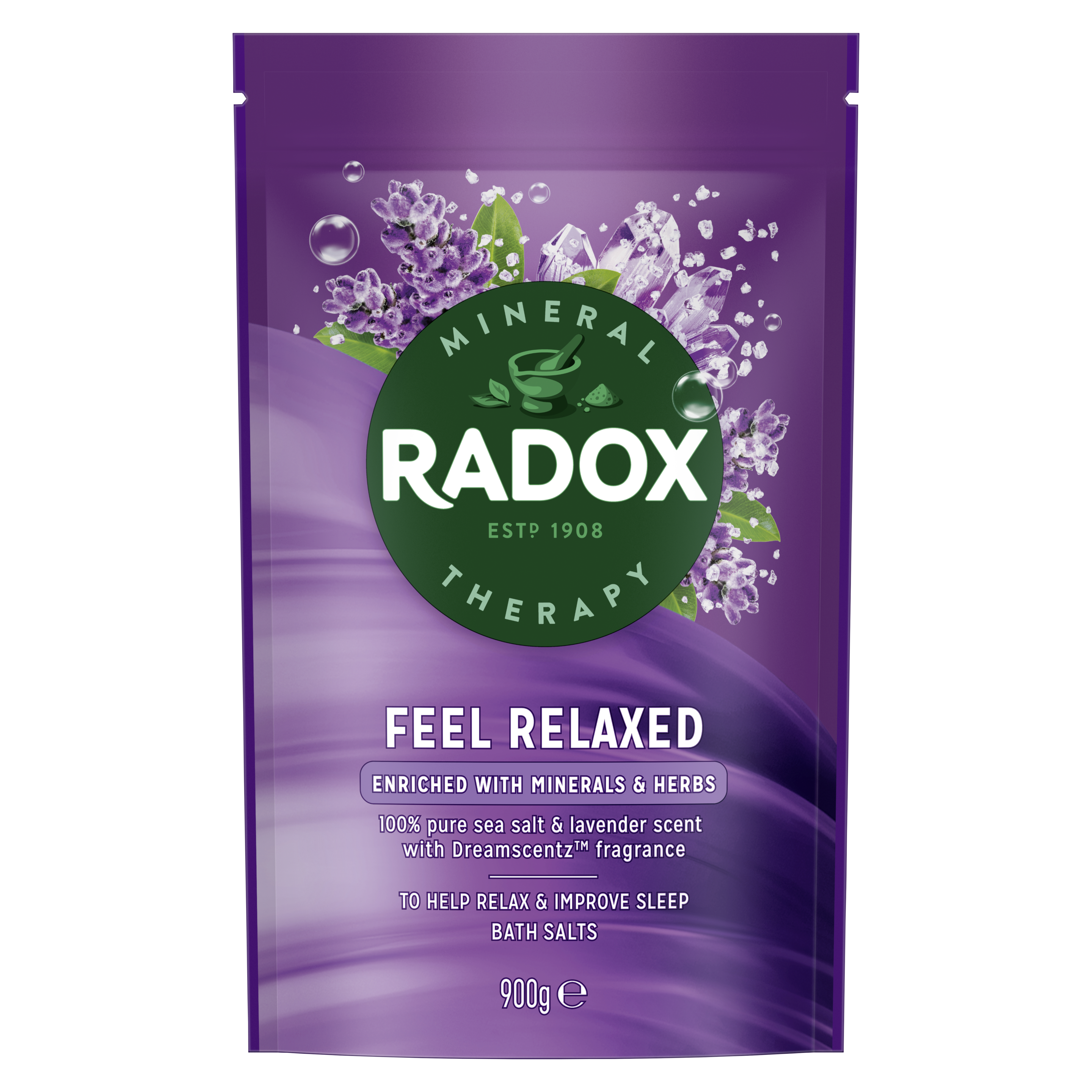 Radox Lavender scent Aromatherapy Bath Salts 900g