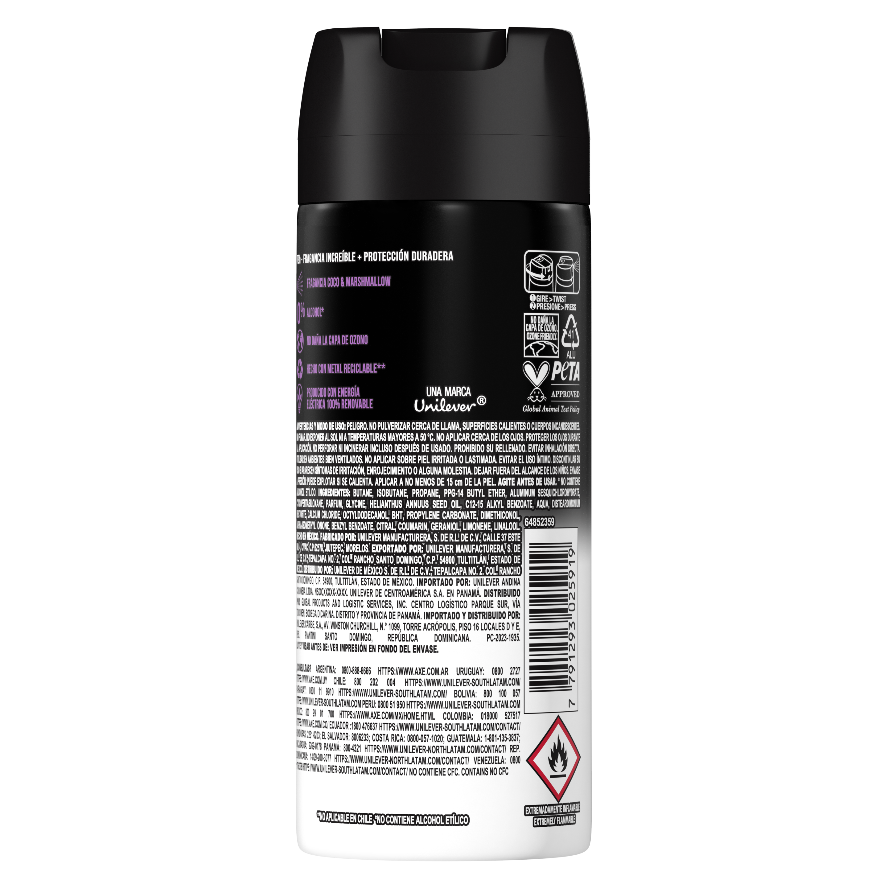 ANTITRANSPIRANTE EN AEROSOL EXCITE 152 ml