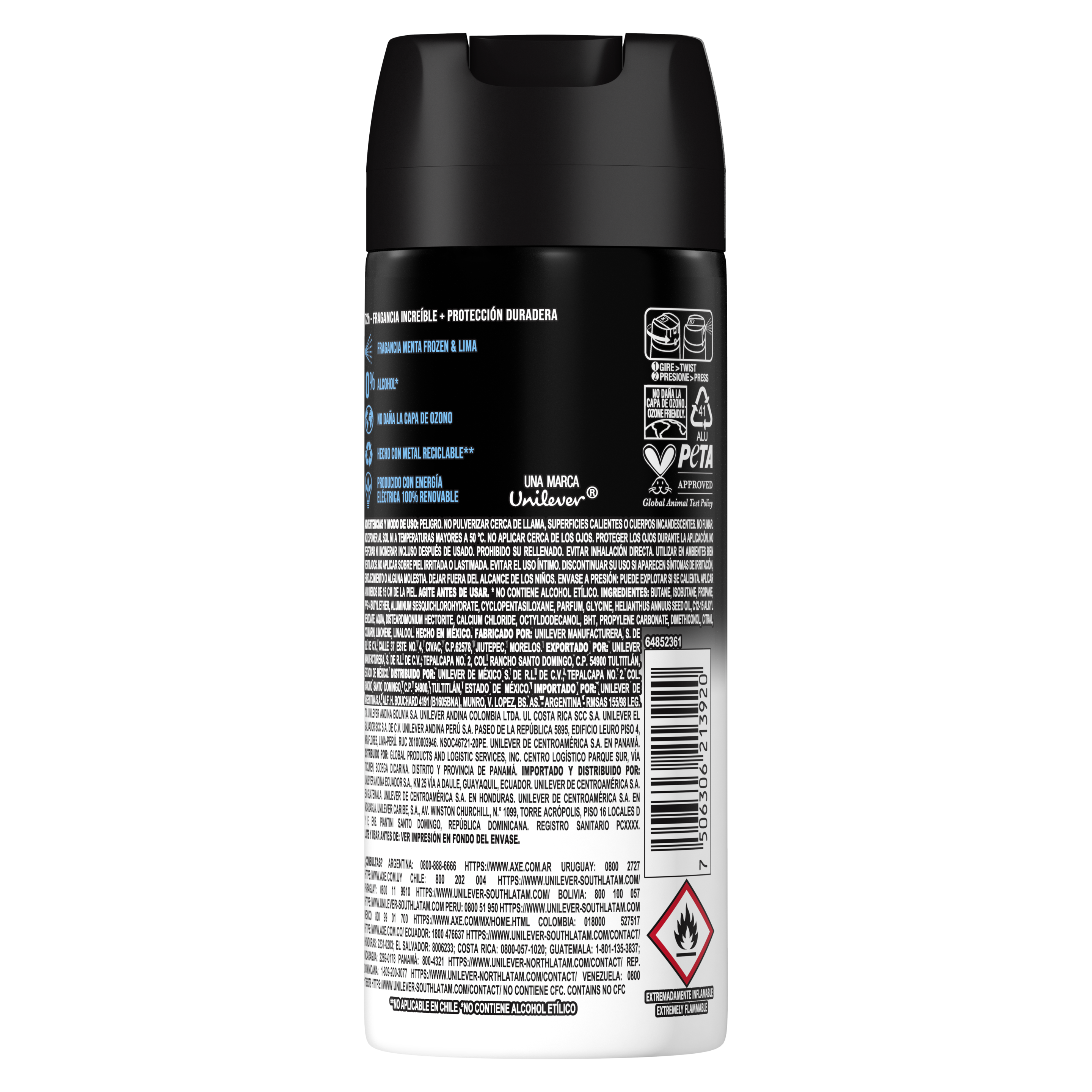 ANTITRANSPIRANTE EN AEROSOL ICE CHILL 152 ml