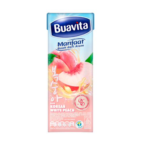 Buavita Korean White Peach 245ml packshot