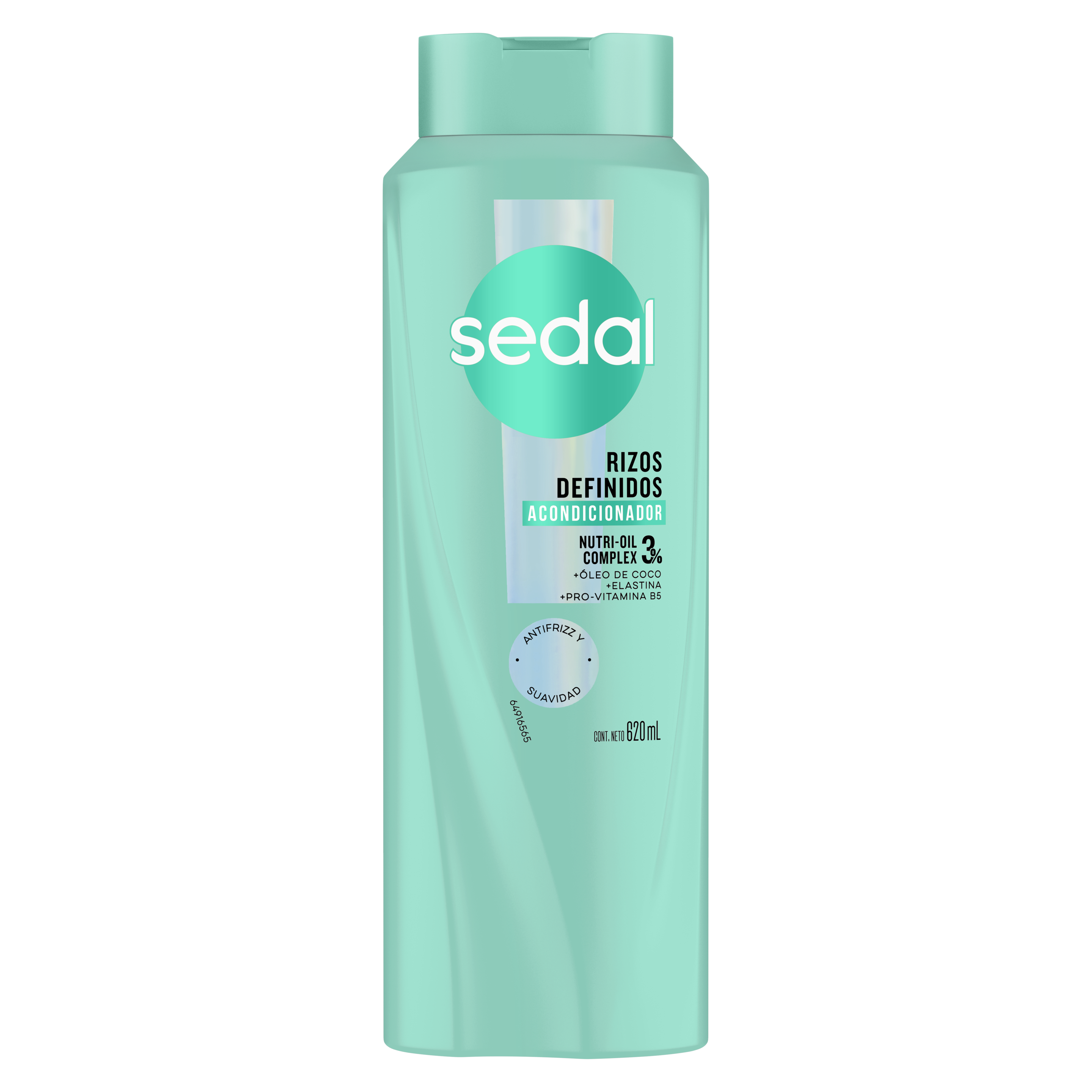Imagen al frente del paquete Tratamiento Acondicionador Sedal Rizos Definidos 620 ml packshot