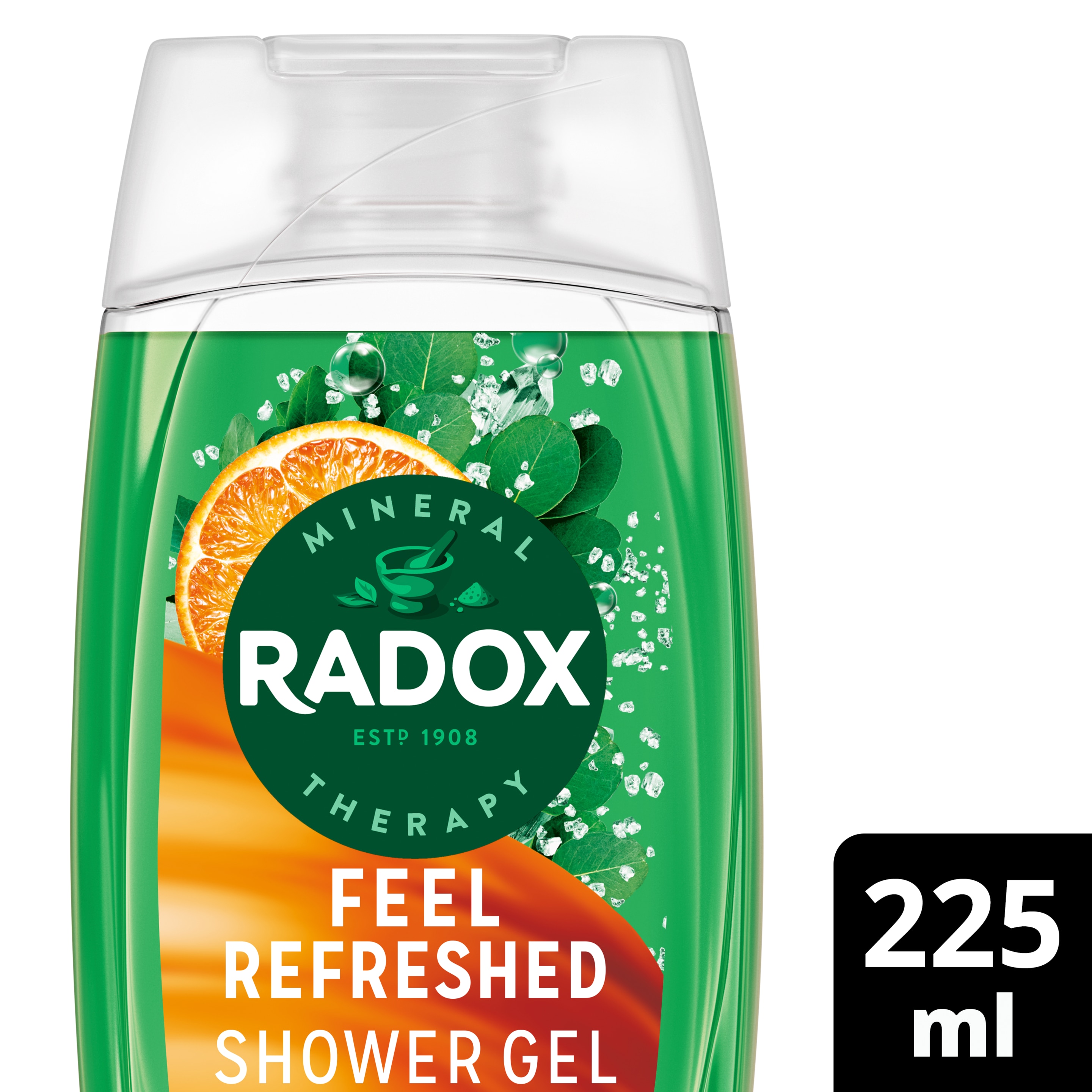 Radox Feel Refreshed Shower Gel 225ml with Eucalyptus & Citrus