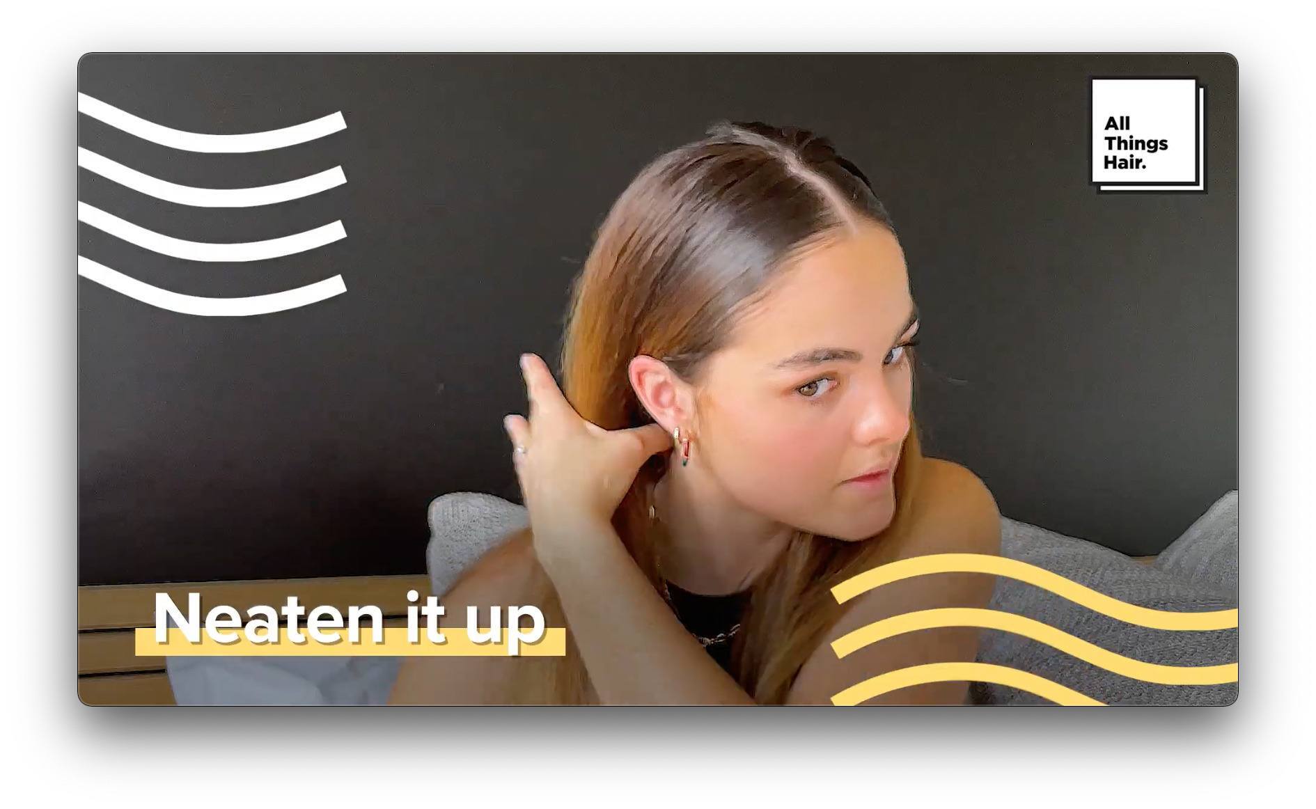 Sleek middle path: Neaten up hair