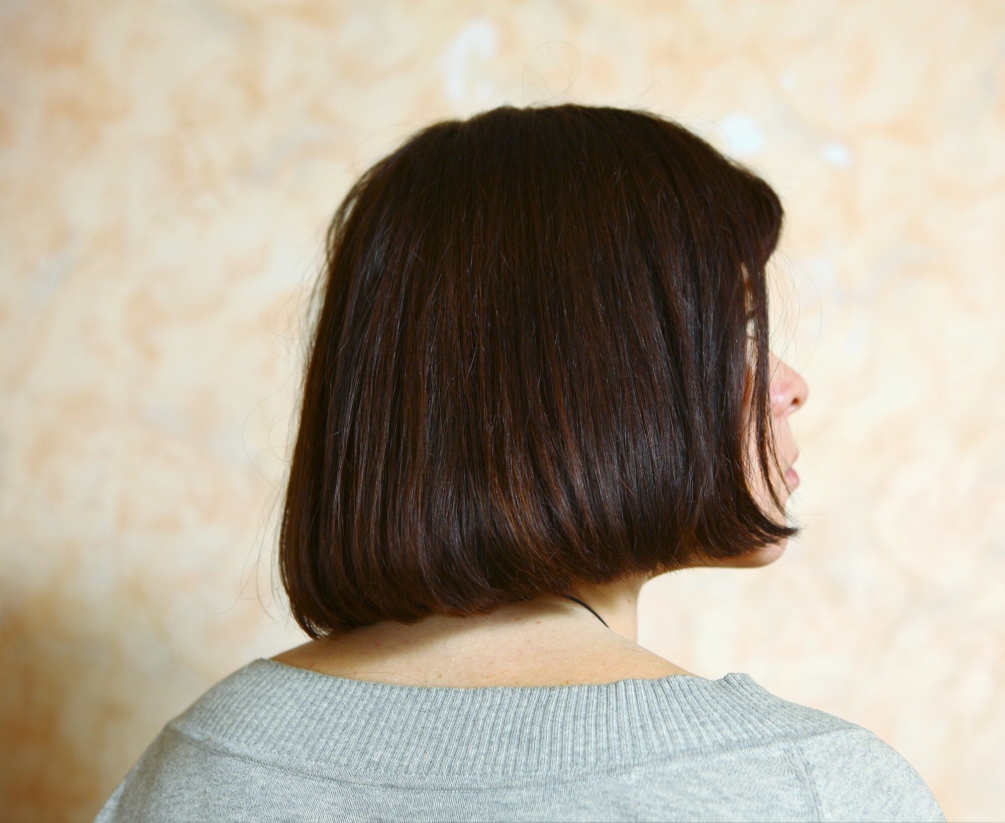 woman with bob hairstyle haircut
