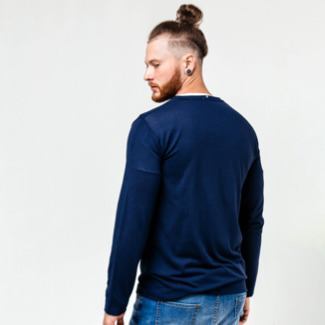 Bald fade and man bun