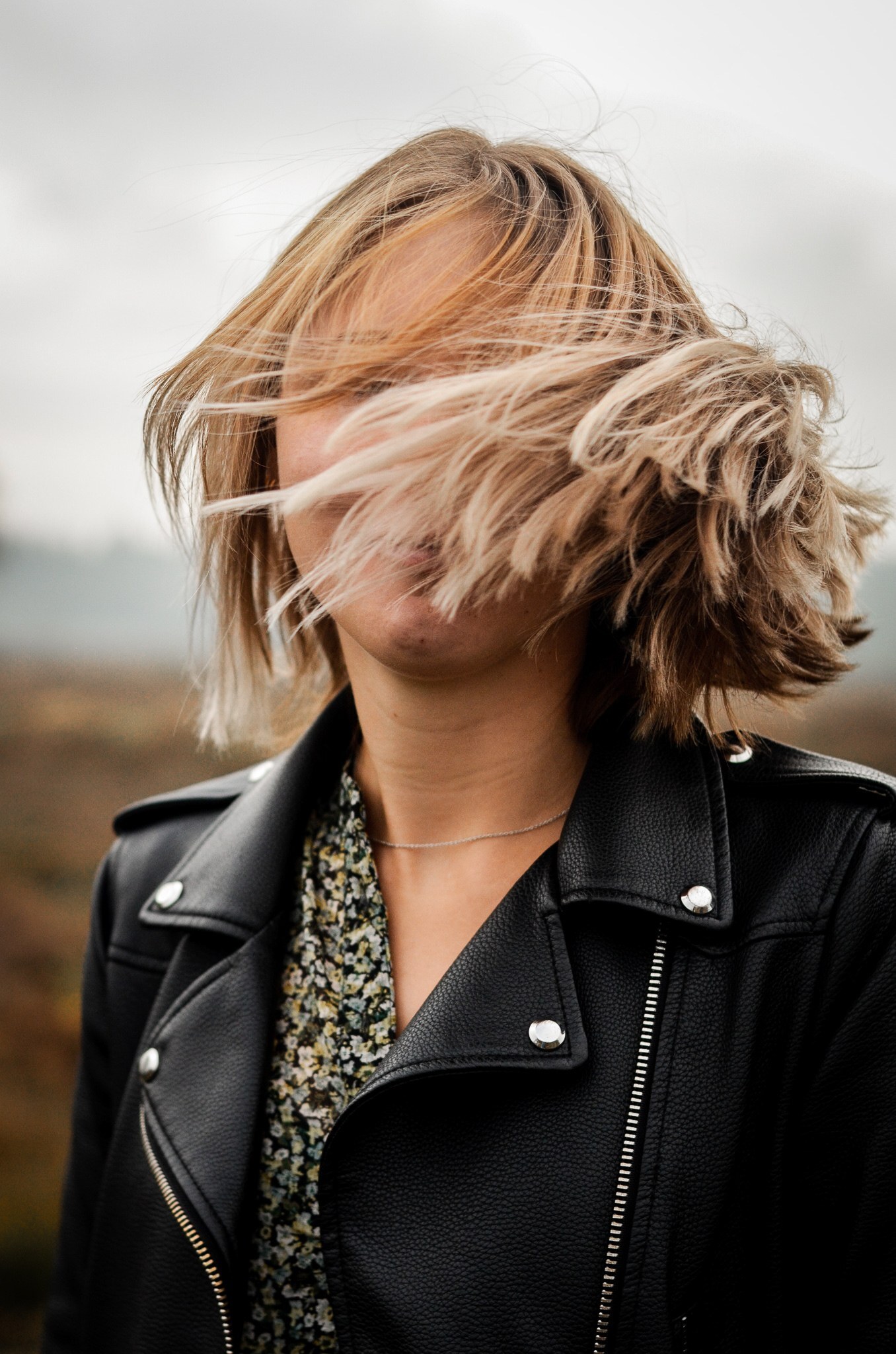 woman with a bob hairstyle and choppy layers