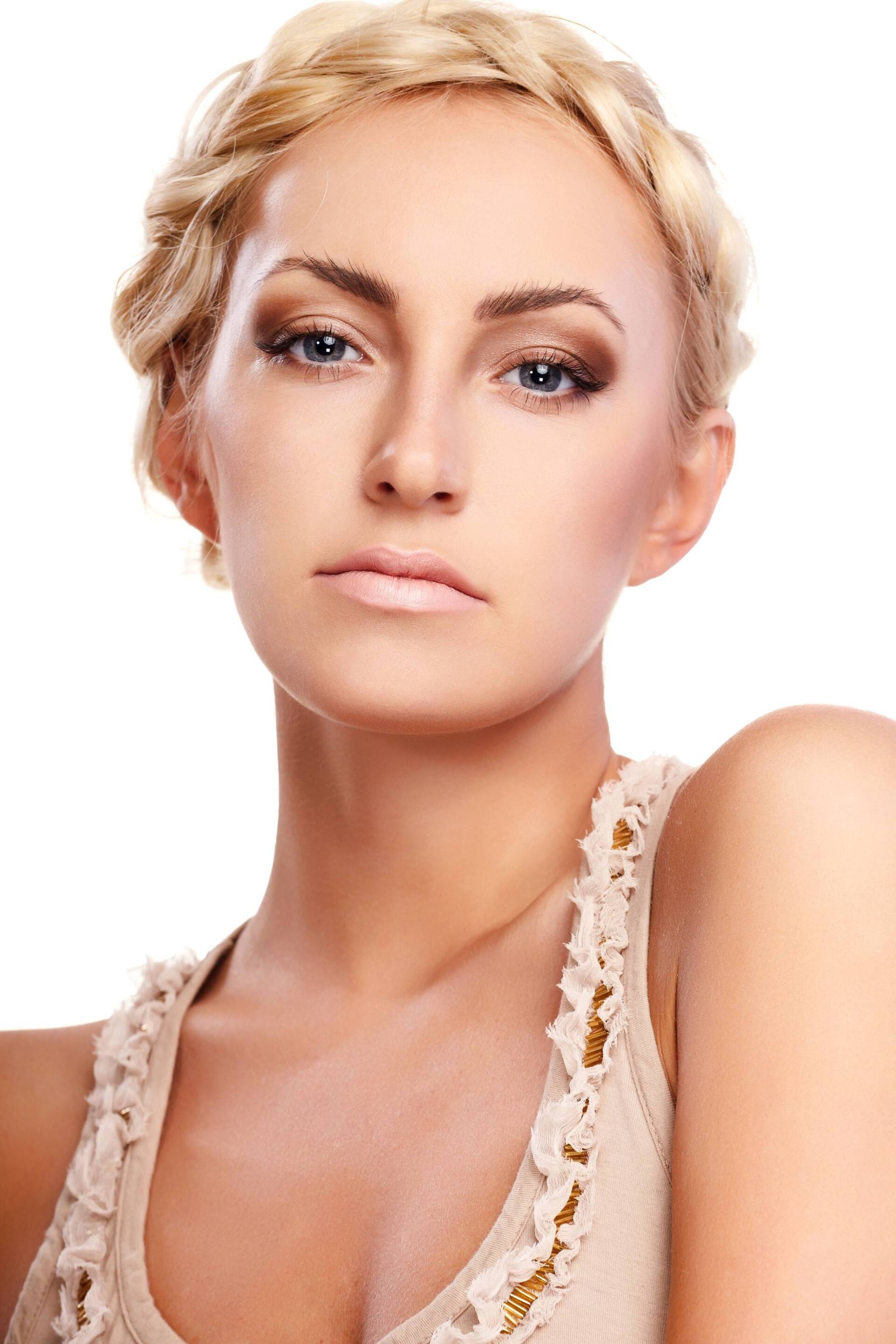 woman with a crown braid braided headband hairstyle