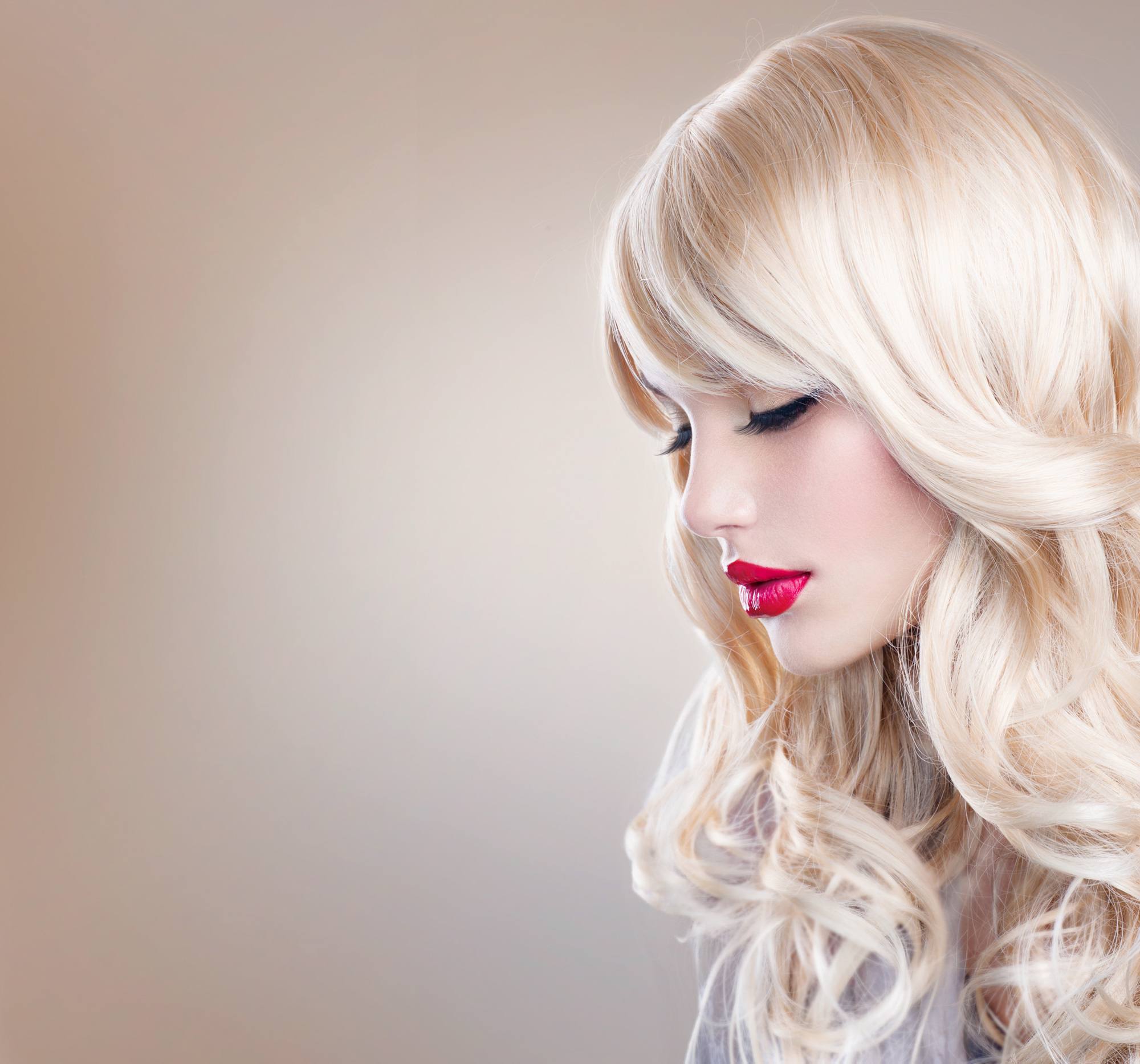 PLatinum blonde hair