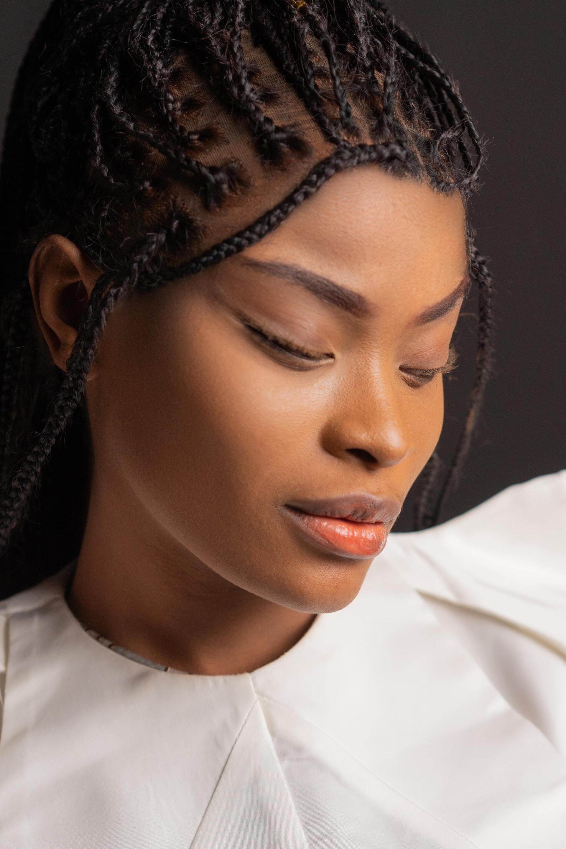 Baby shower hairstyles: Braided ponytail