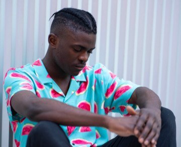 braided men's top knot