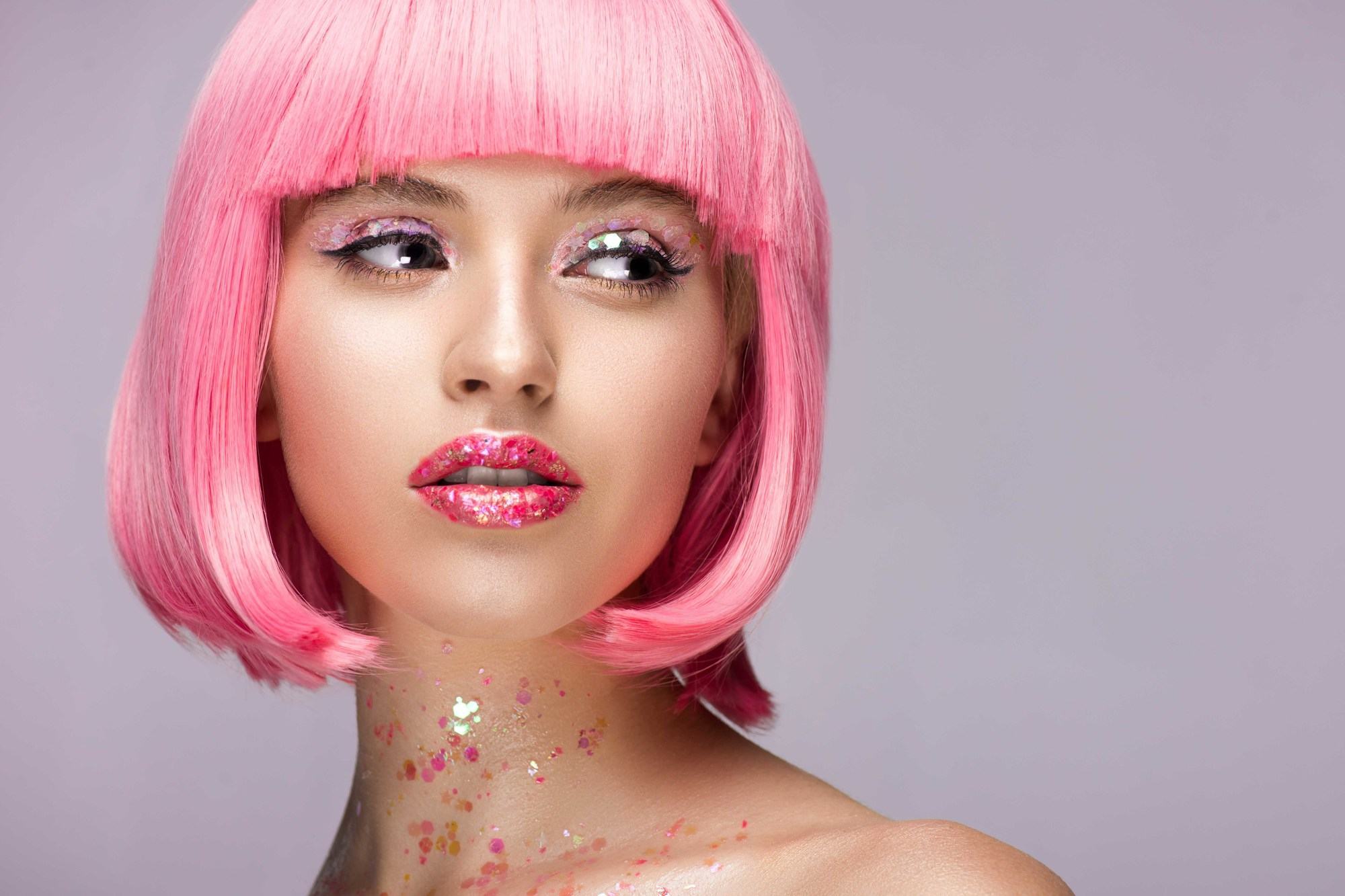 bright pink bob