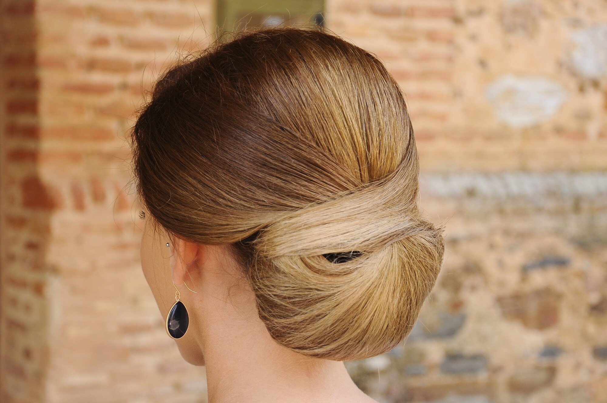 Classic chignon hairstyle