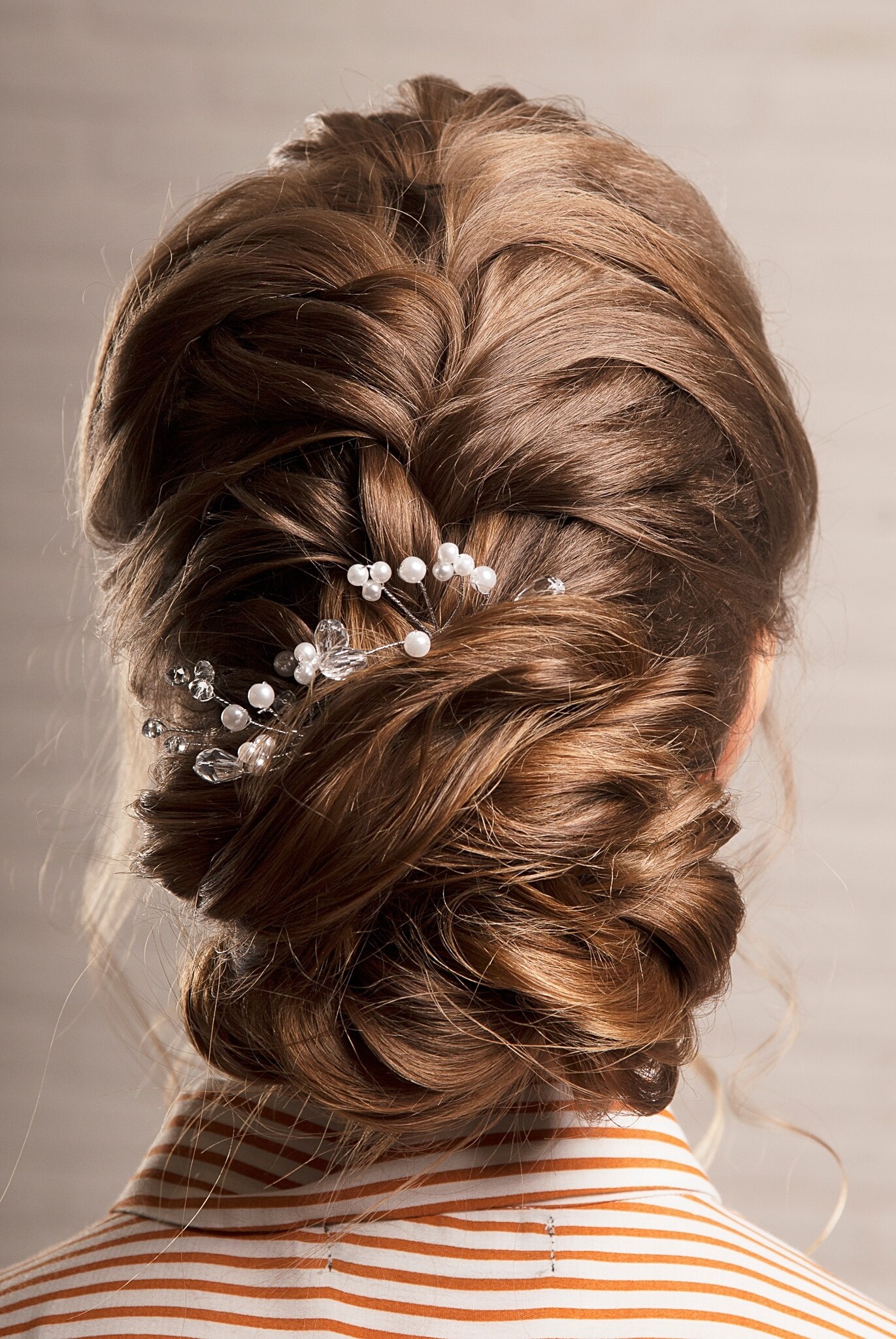 braided updo hairstyle