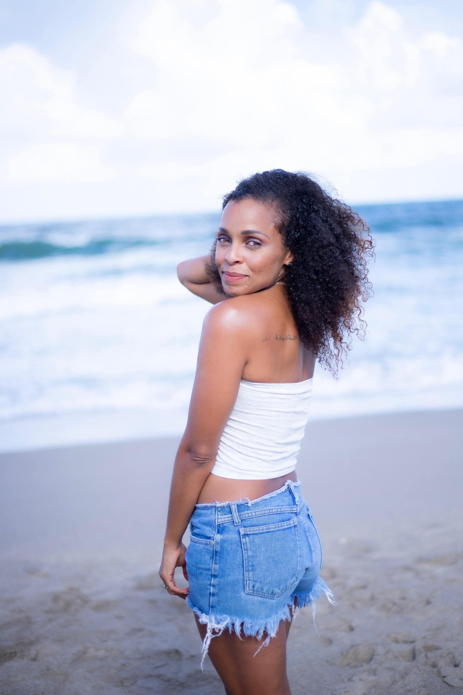 Wash and go heatless hairstyle