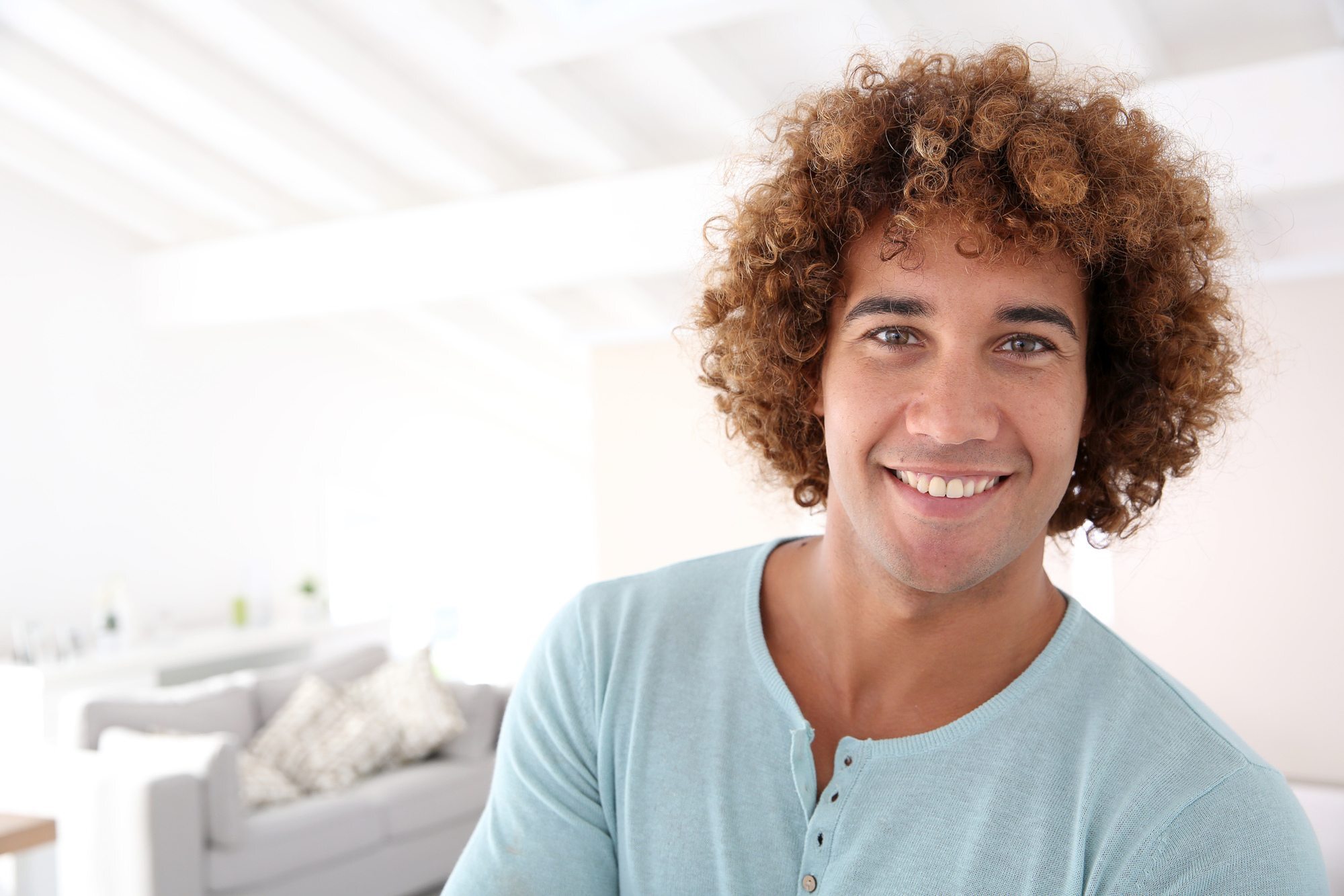 Men's Perm: Curled In Front