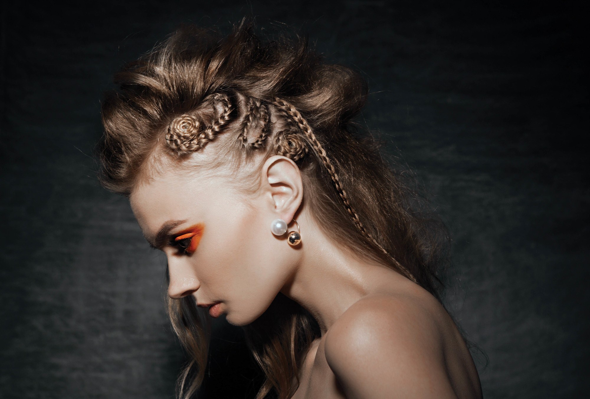 side spiral braids