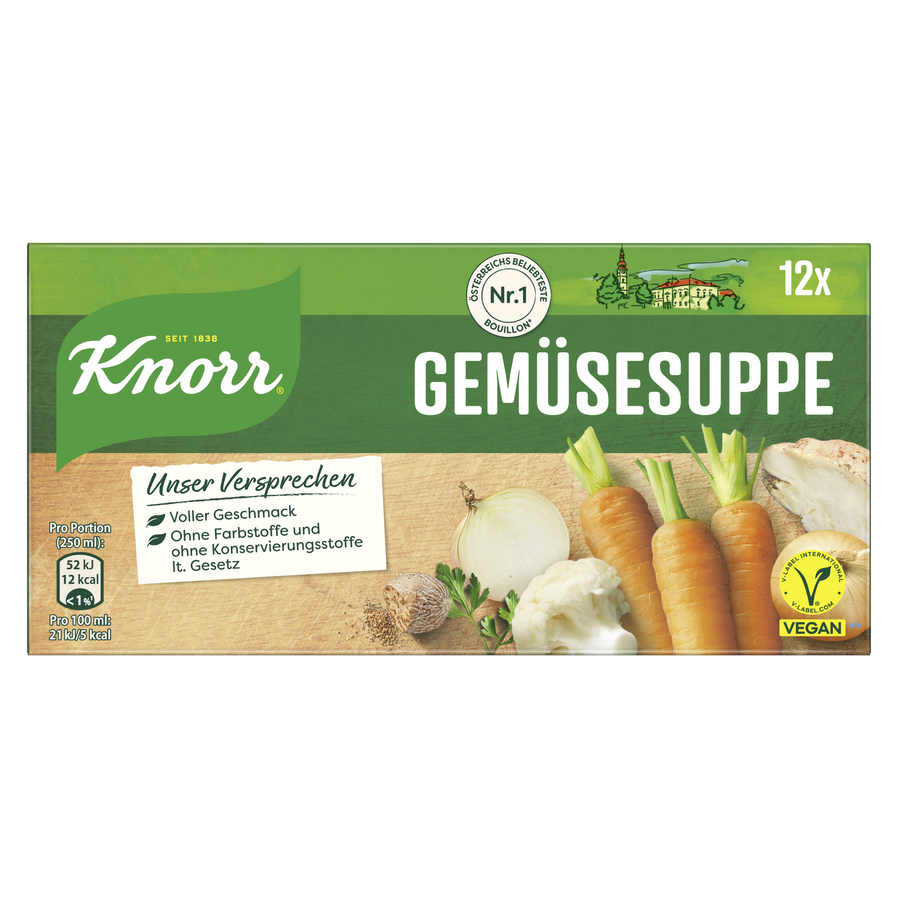 Knorr Gemüsesuppe Würfel 24 Portionen packshot