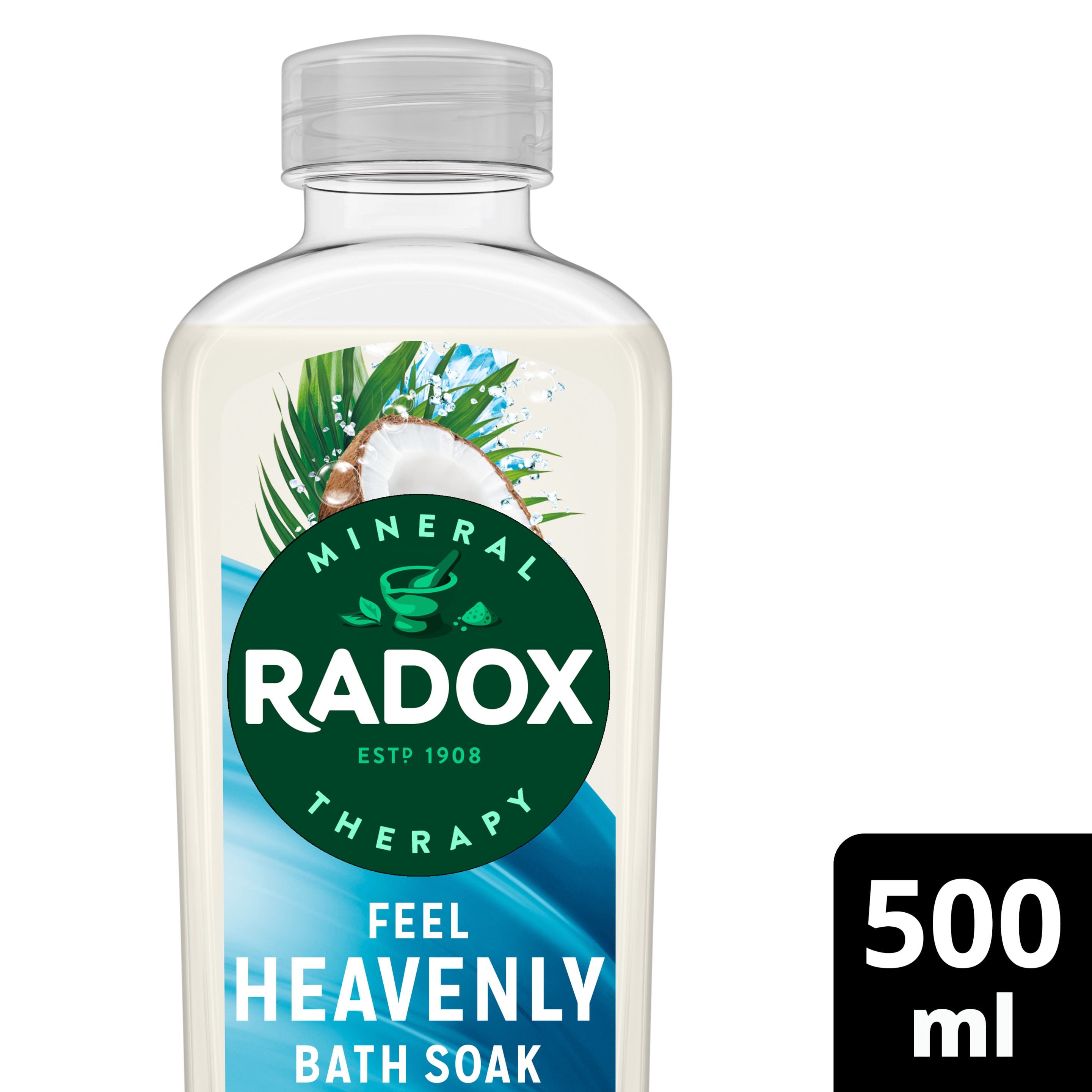 Radox Feel Heavenly Bath Soak 500ml with Coconut & Milk