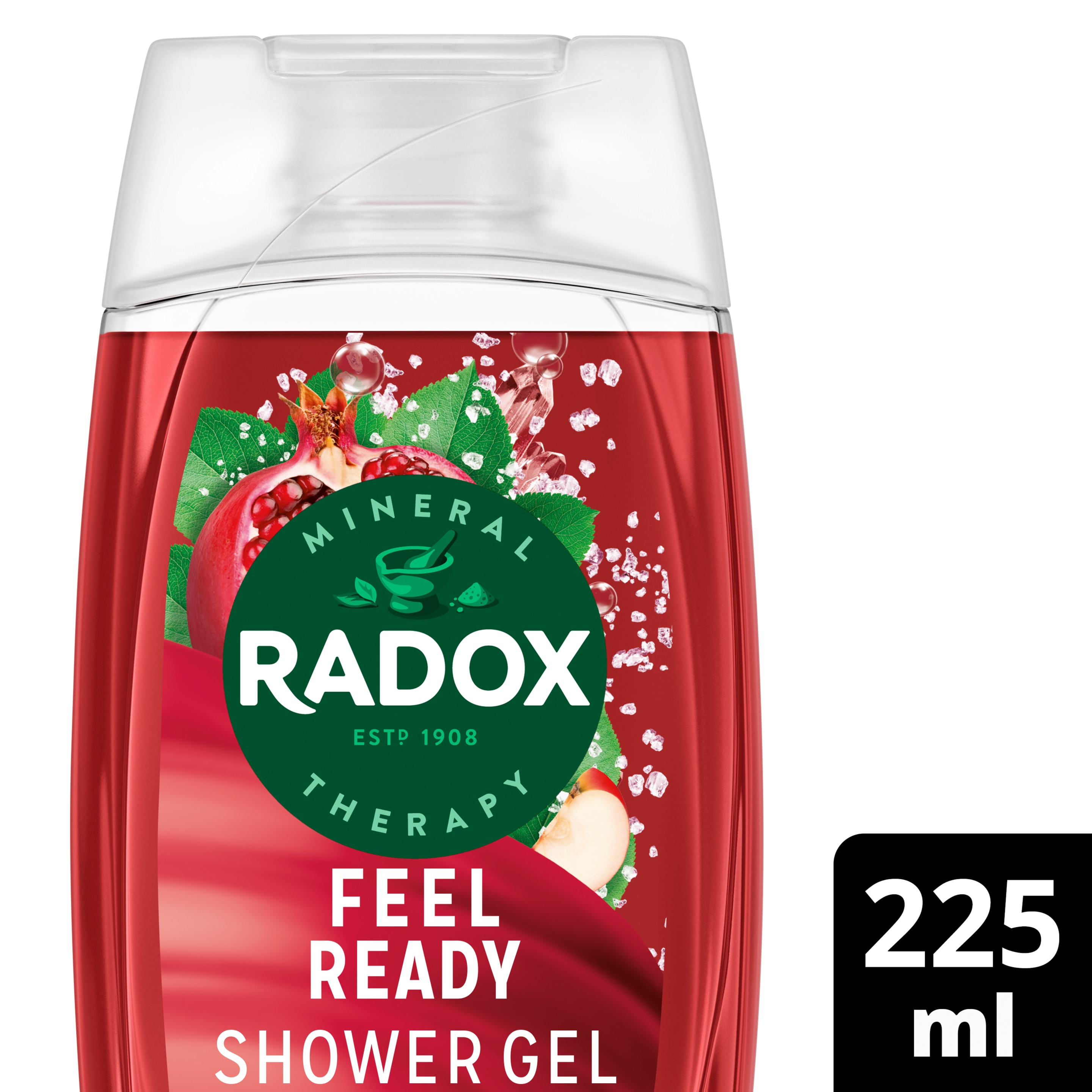 Radox Feel Ready Shower Gel 225ml with Pomegranate & Apple